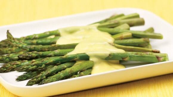 Roasted Asparagus with Hollandaise Sauce