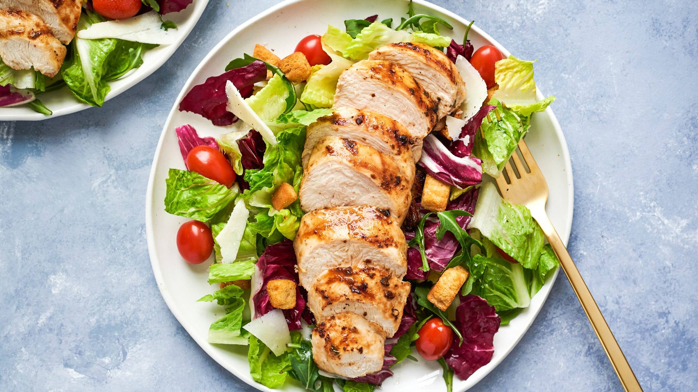 Succulent Grilled Italian Chicken over Greens