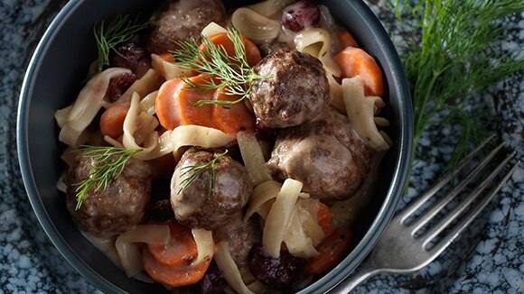 Swedish Meatballs with Pasta