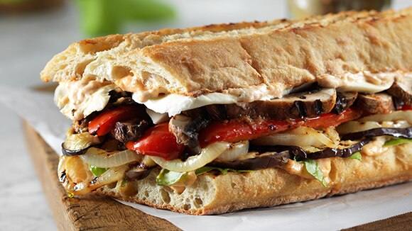 Parma-Rosa Grilled Vegetable Sandwiches