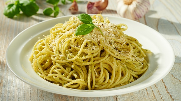 Pesto spaghetti
