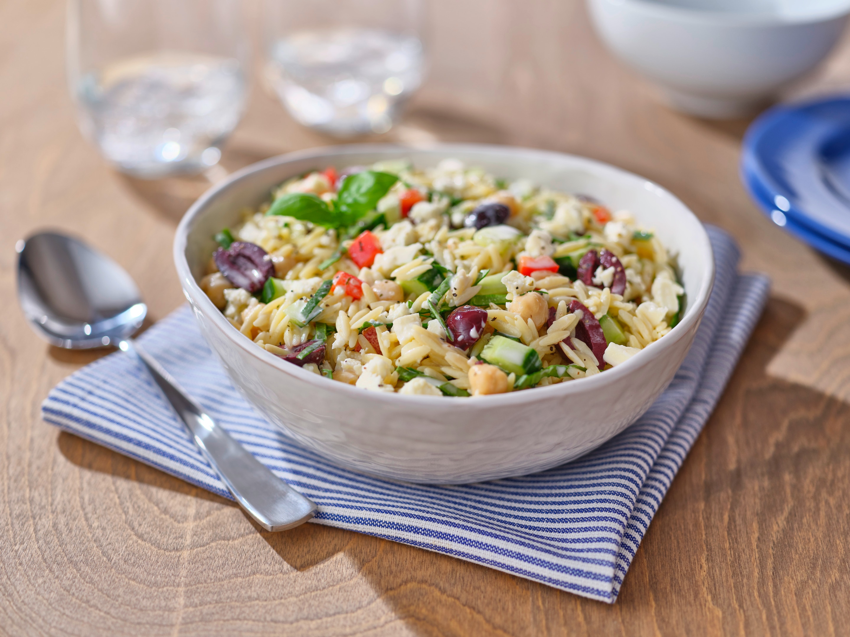 Orzo Salad with Garlic Herb Dressing