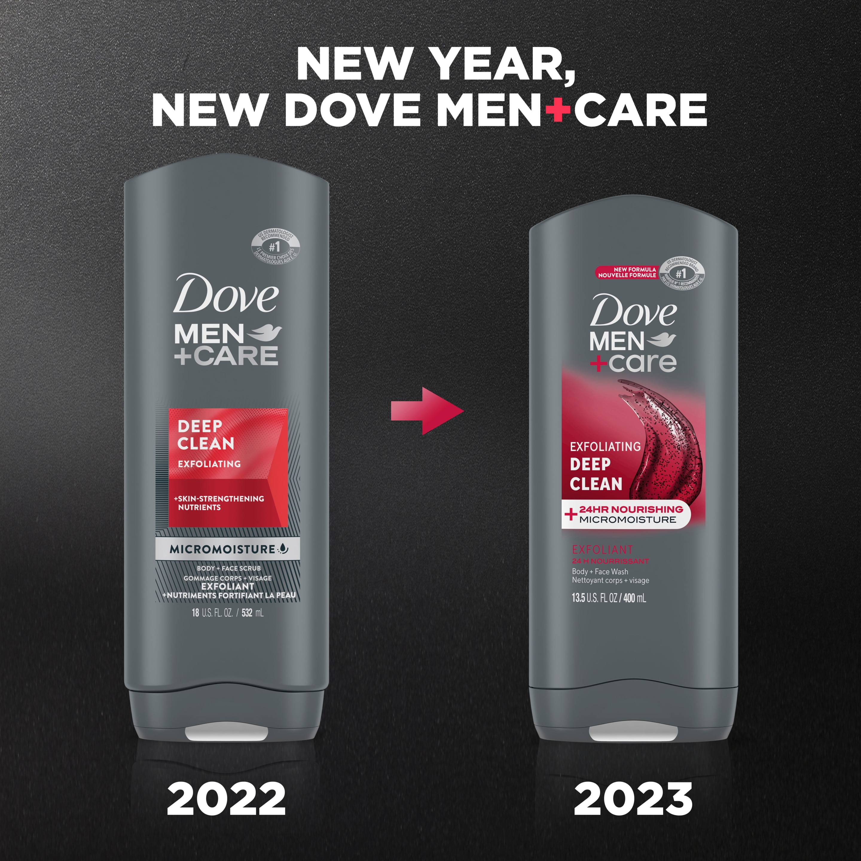 Men+Care Exfoliating Deep Clean Body + Face Wash