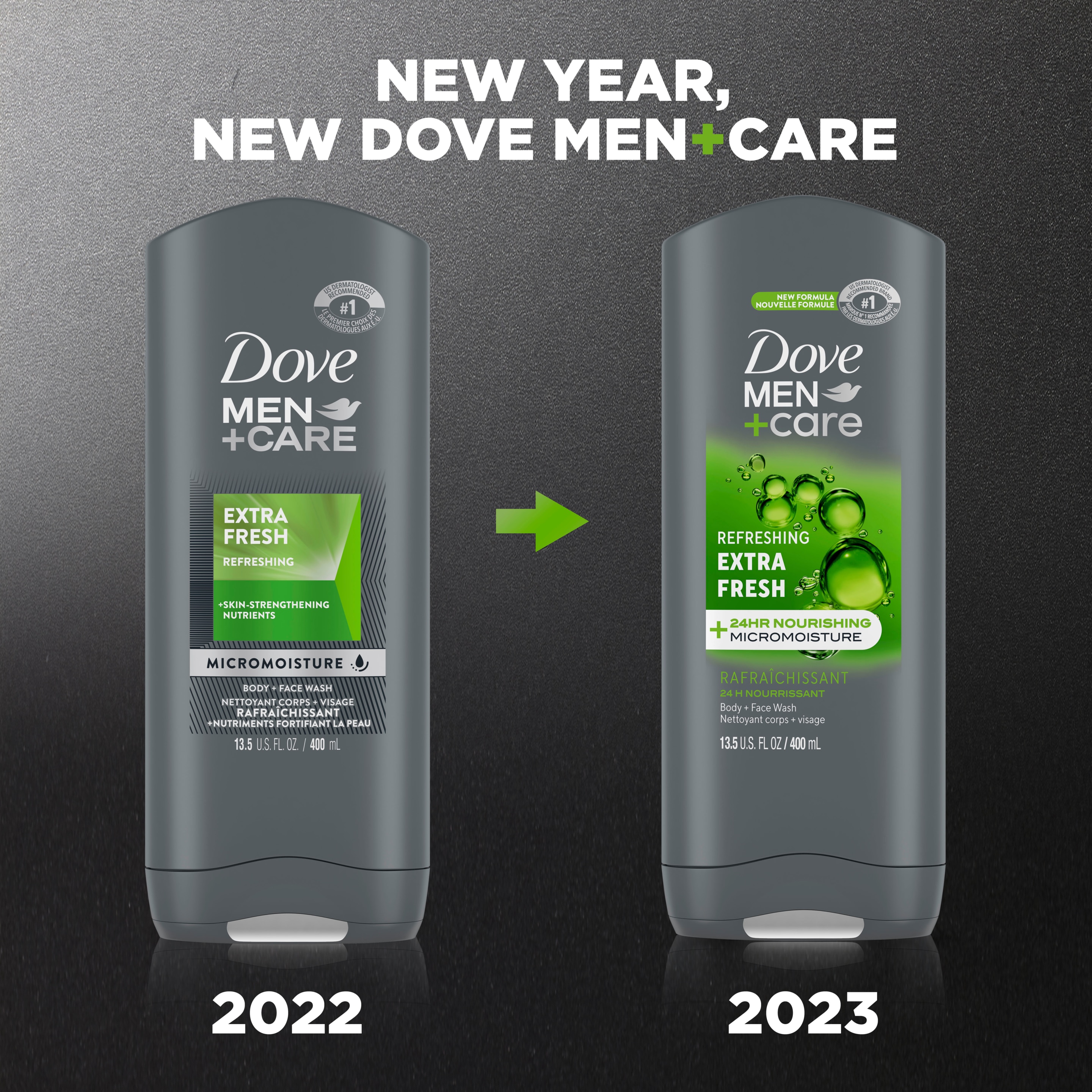 Men+Care Refreshing Extra Fresh Body + Face Wash