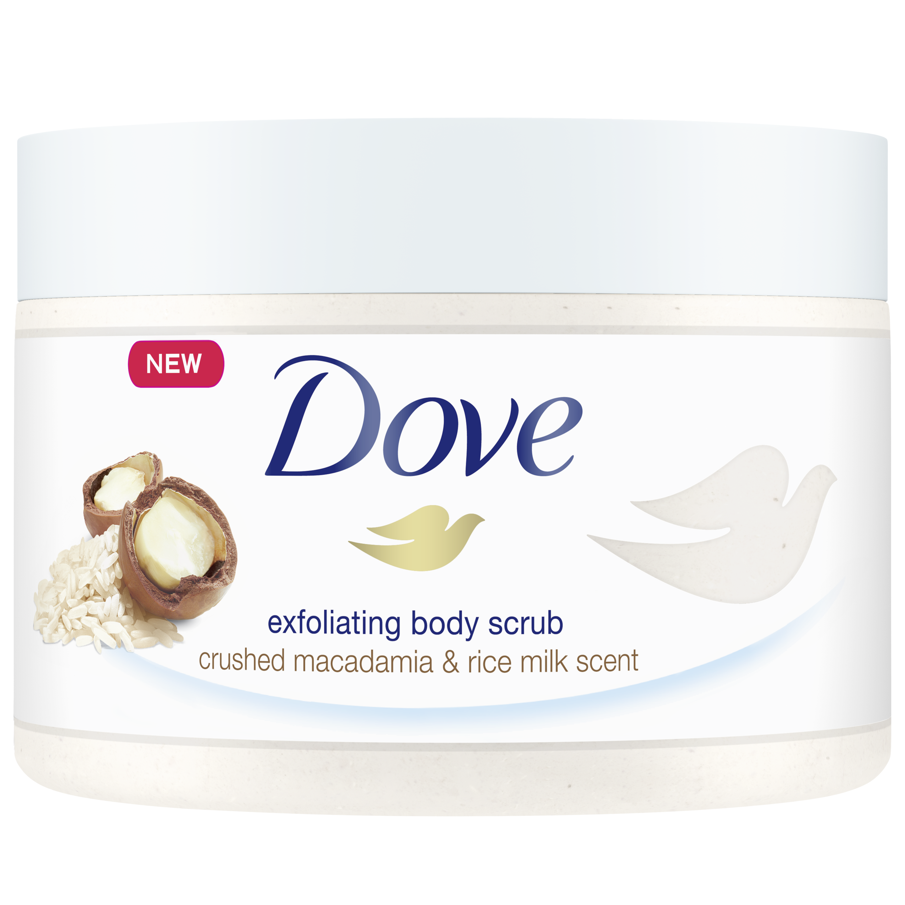 Dove Crushed Macadamia & Rice Milk Body Scrub