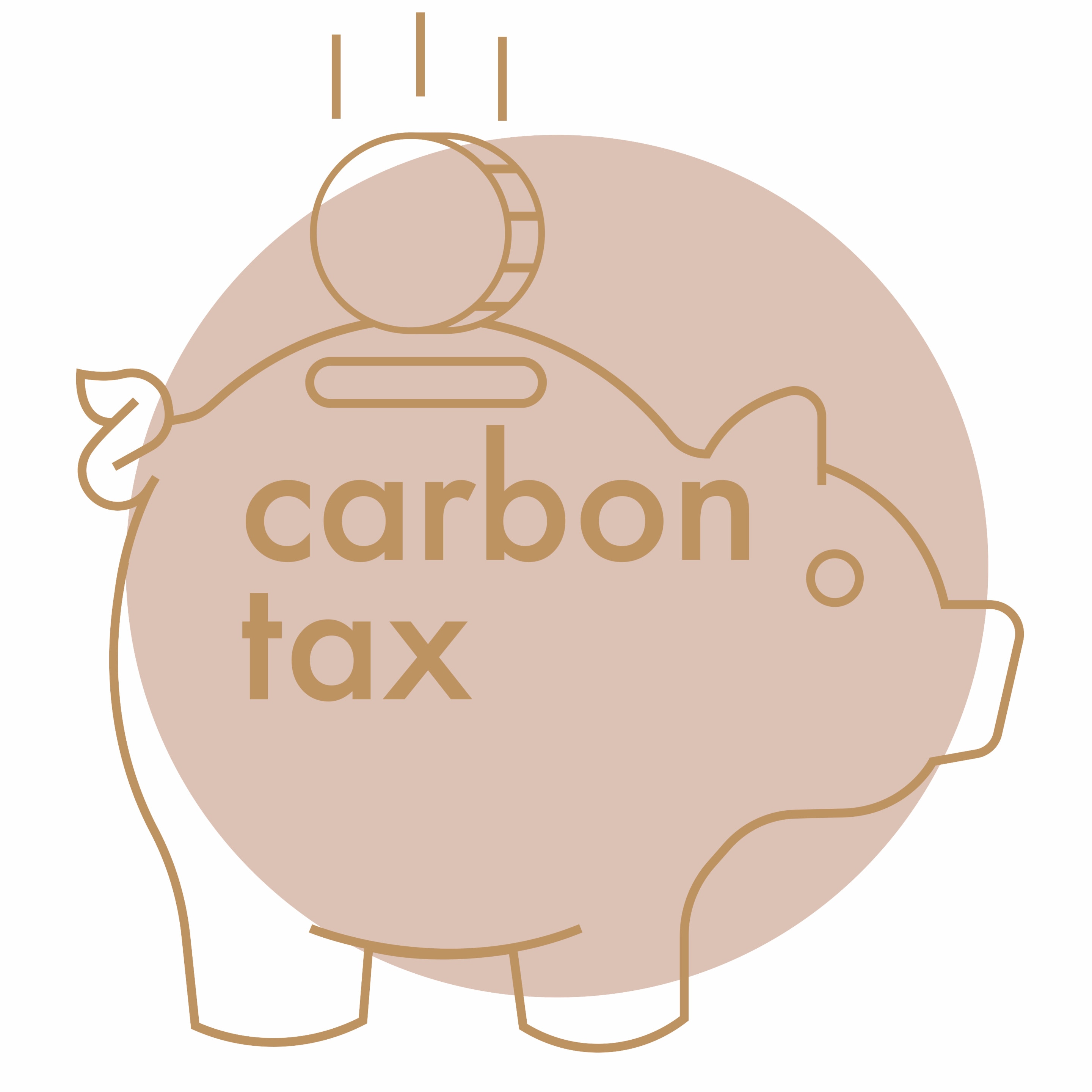 illustrated piggy bank image Text