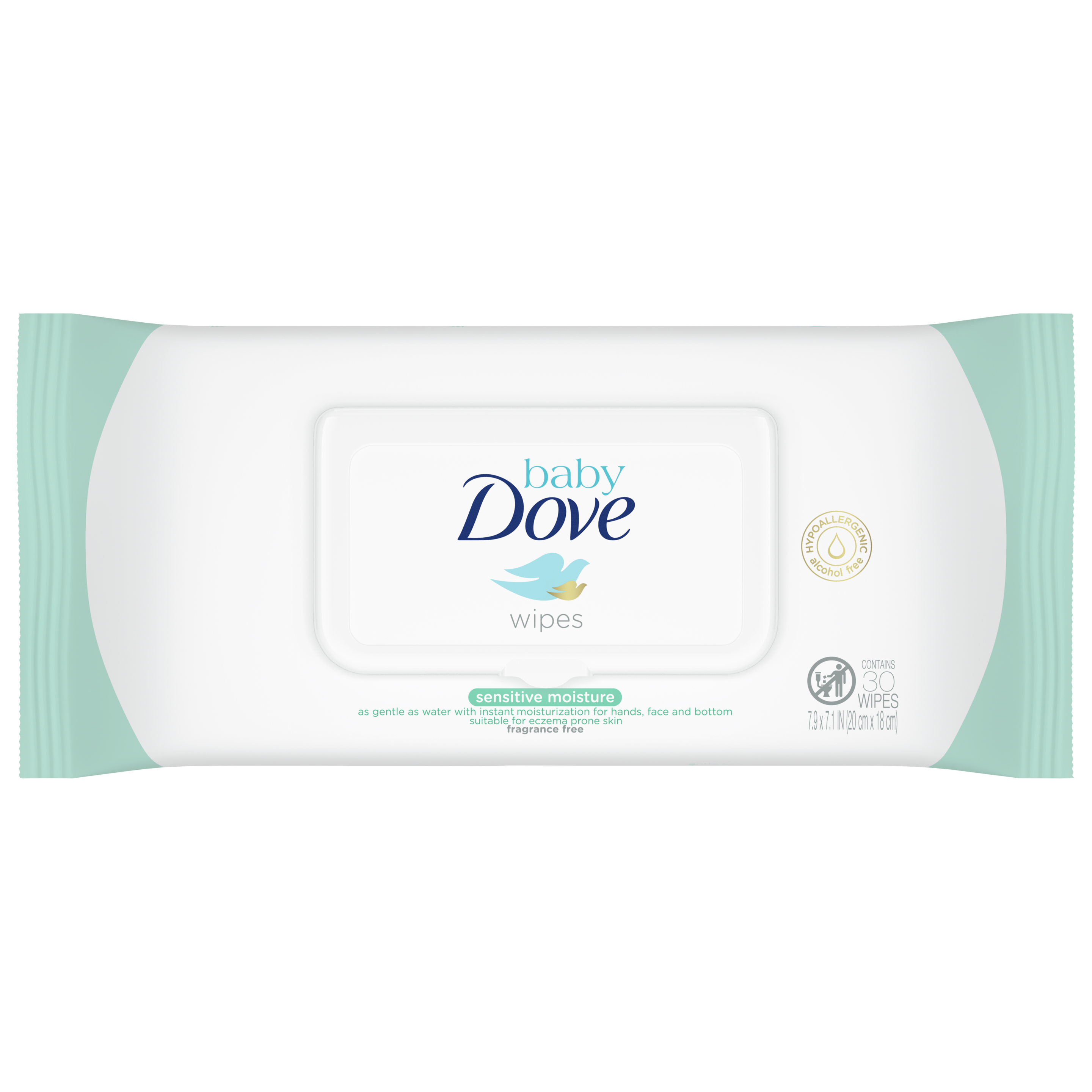 Baby Dove Fragrance Free Moisture Biodegradable Baby Wipes 50 sheets