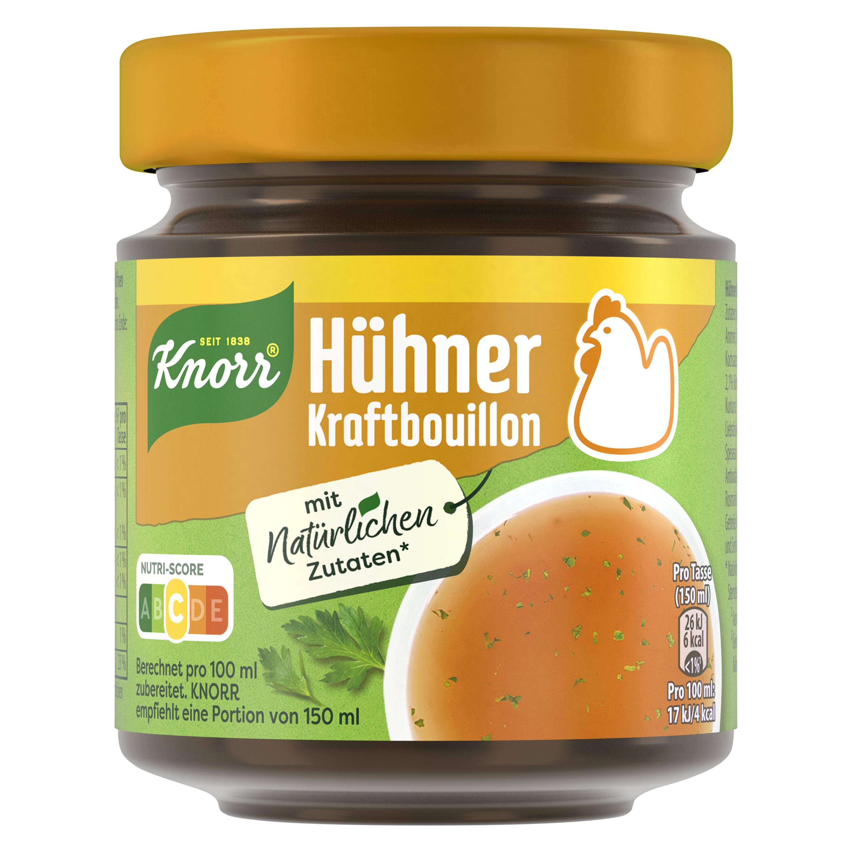 Knorr Bouillon Hühner Kraftbouillon 4,4L Glas