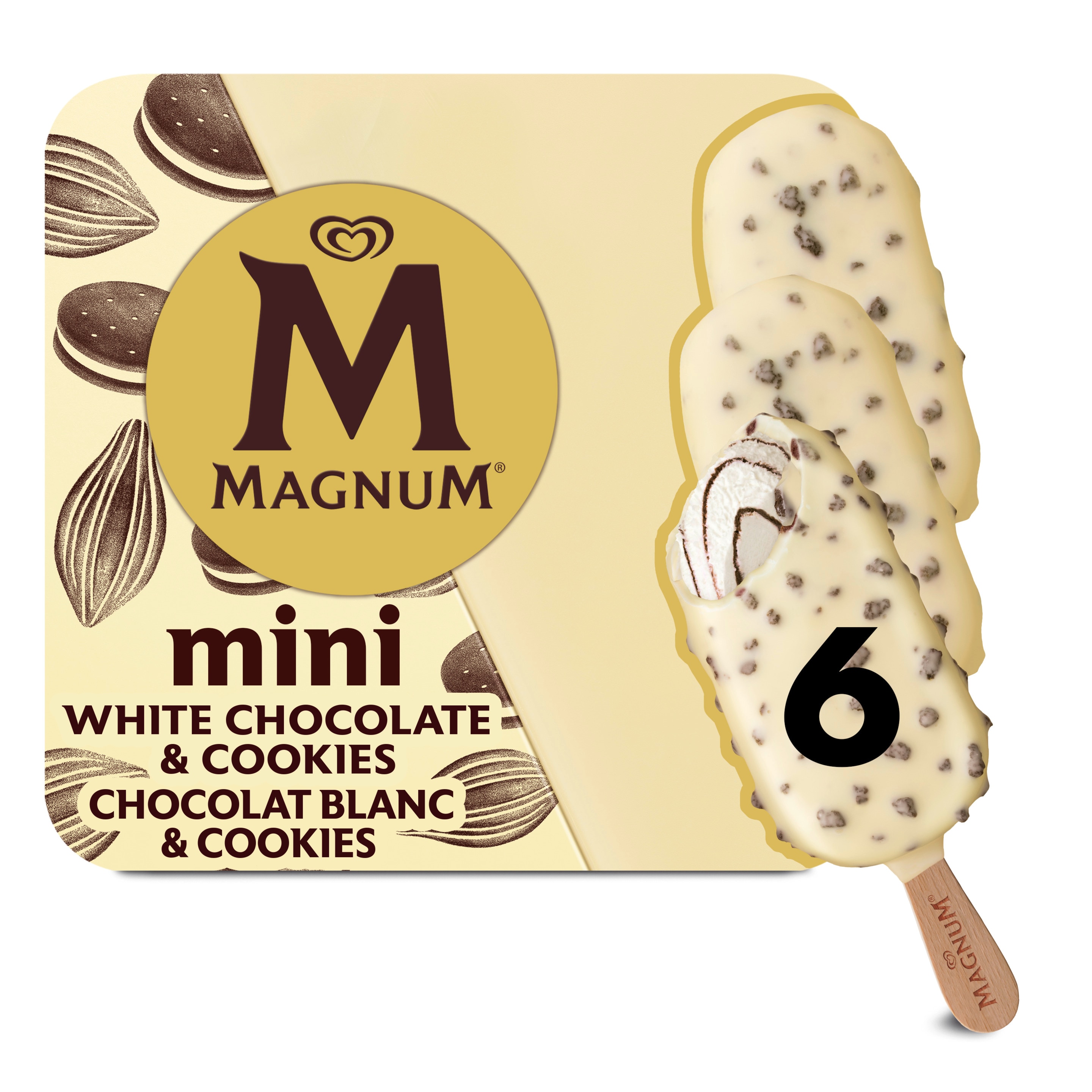 Magnum White Chocolate and Cookies Mini 6 x 55ml