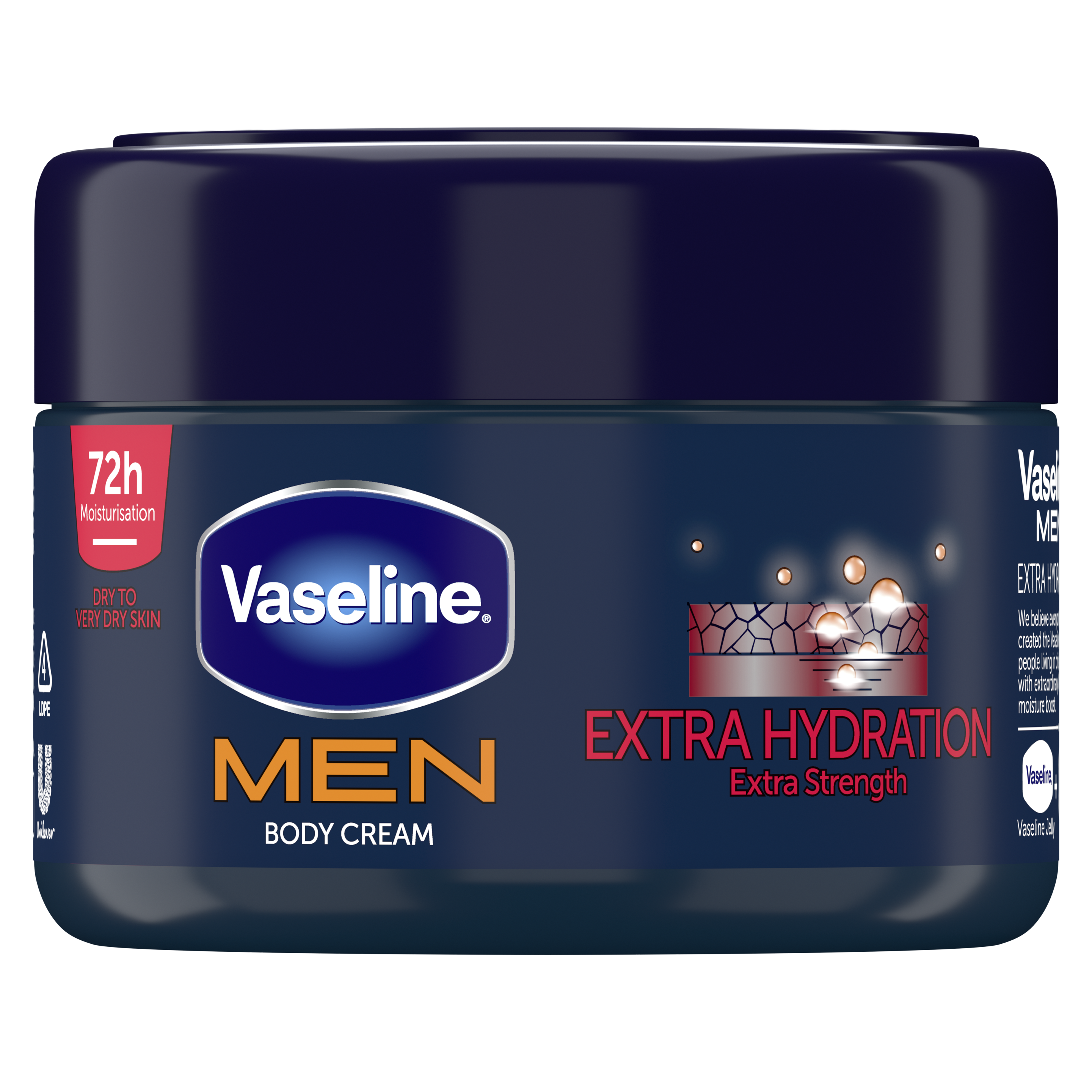 Vaseline® MEN Extra Strength Moisturising Body Cream 250ml