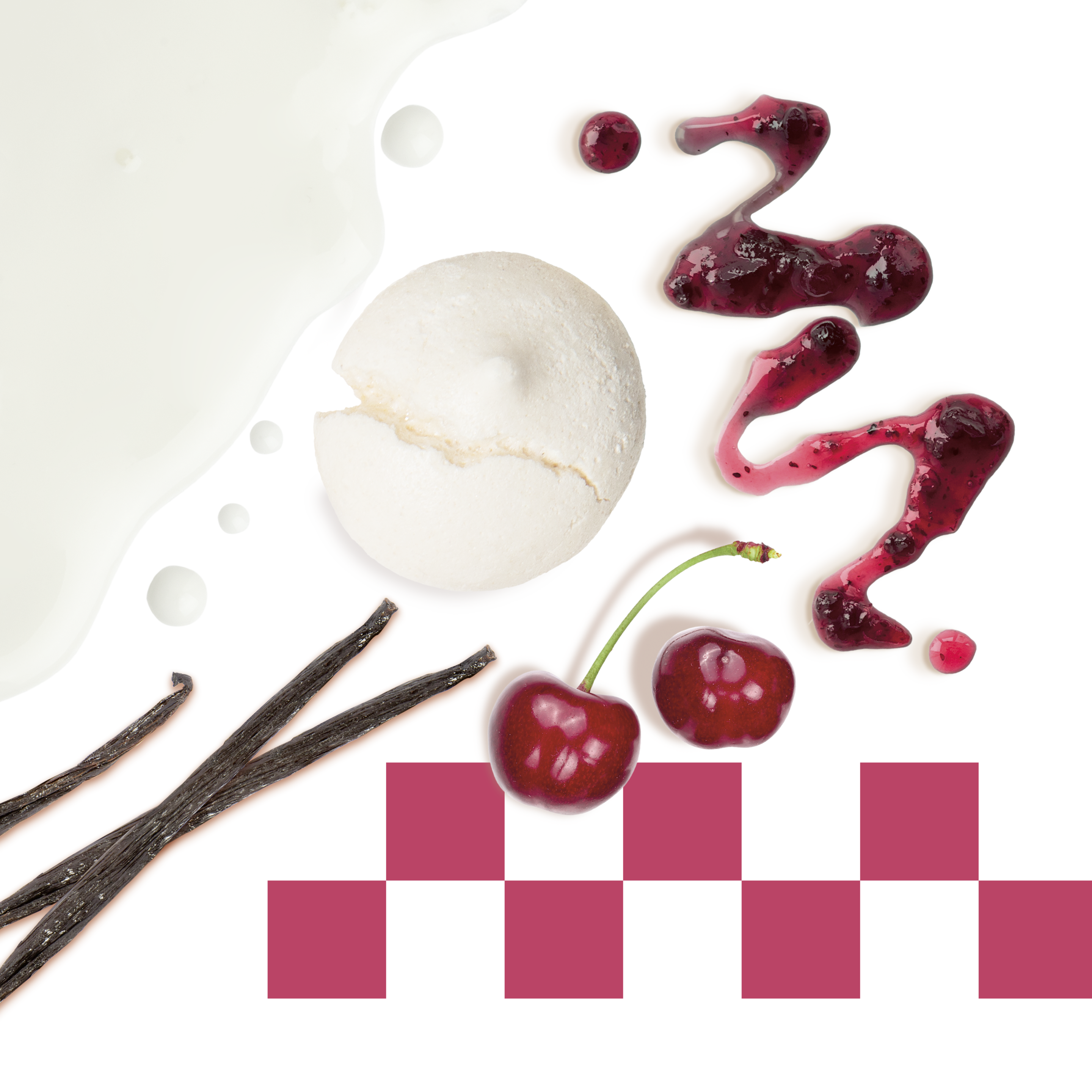 Meringata vaniglia e amarene