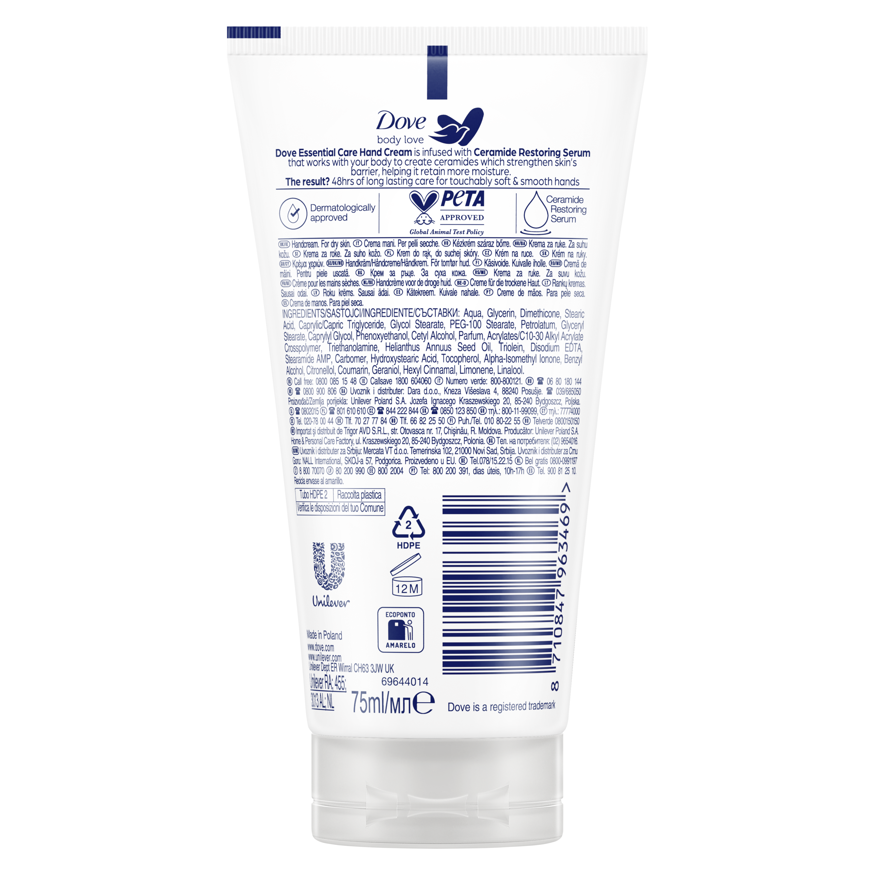 Dove Crema de Manos Coco Ritual Restaurador 75ml