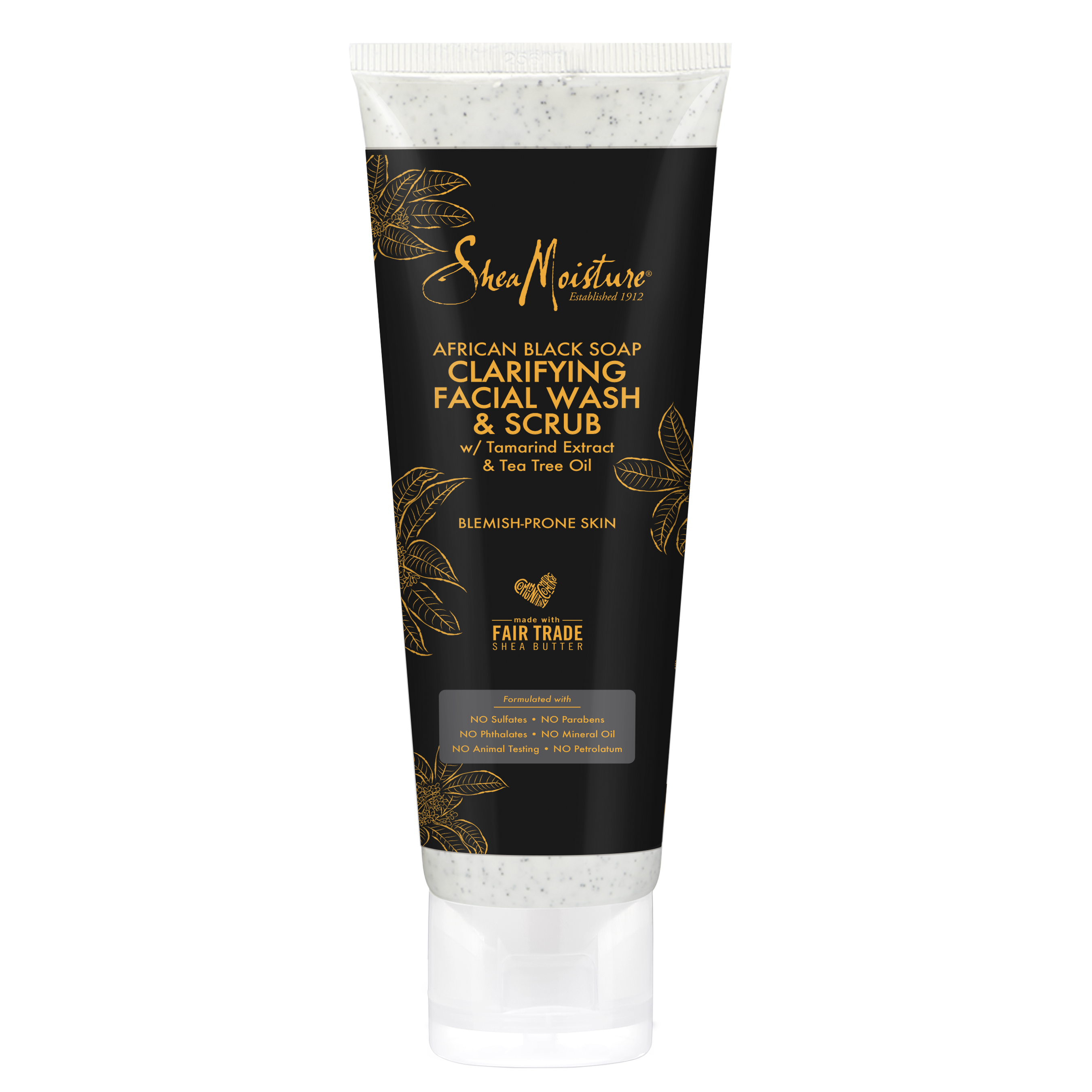 African Black Soap Clarifying Facial Wash & Scrub packshot