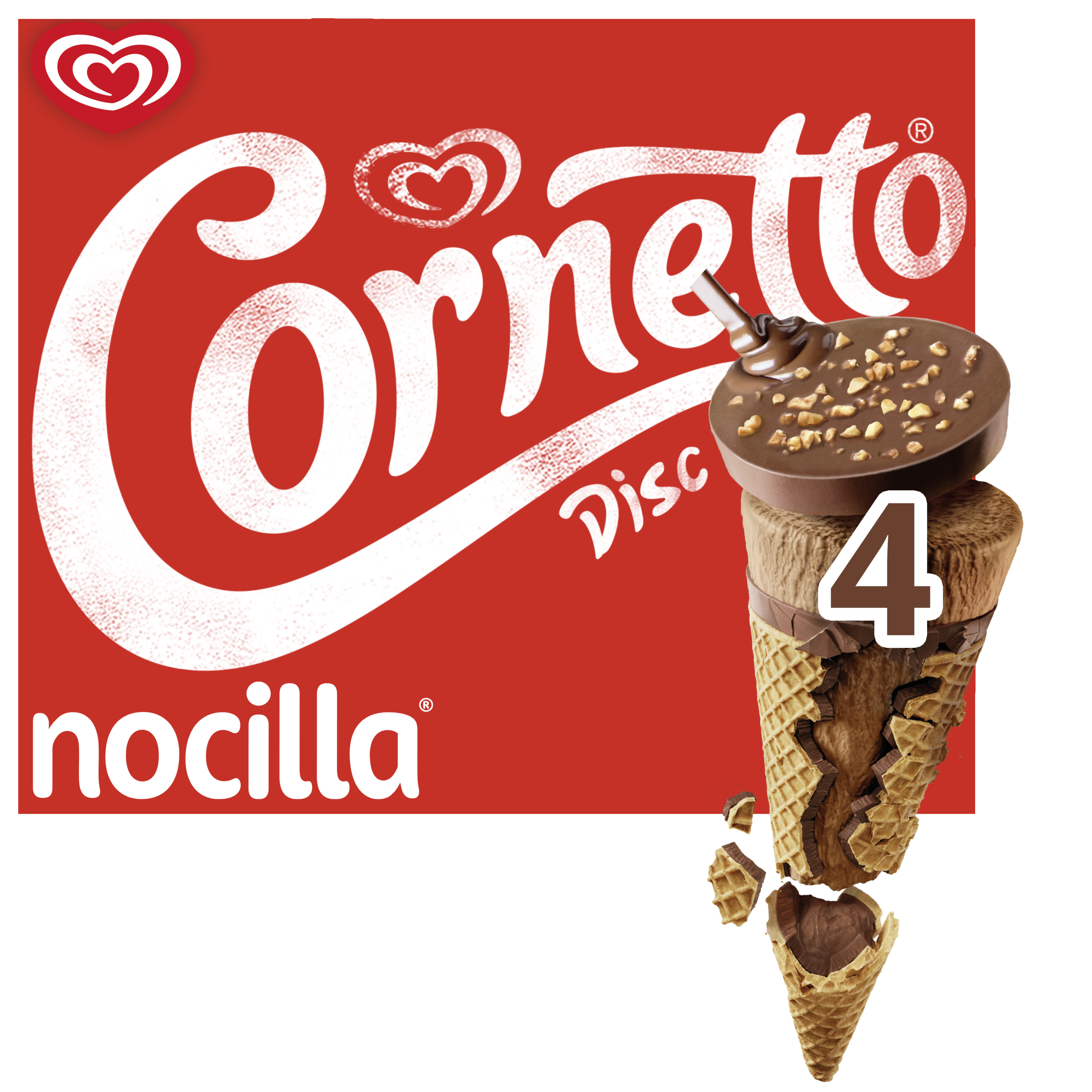 Multipack Cornetto Disc Nocilla