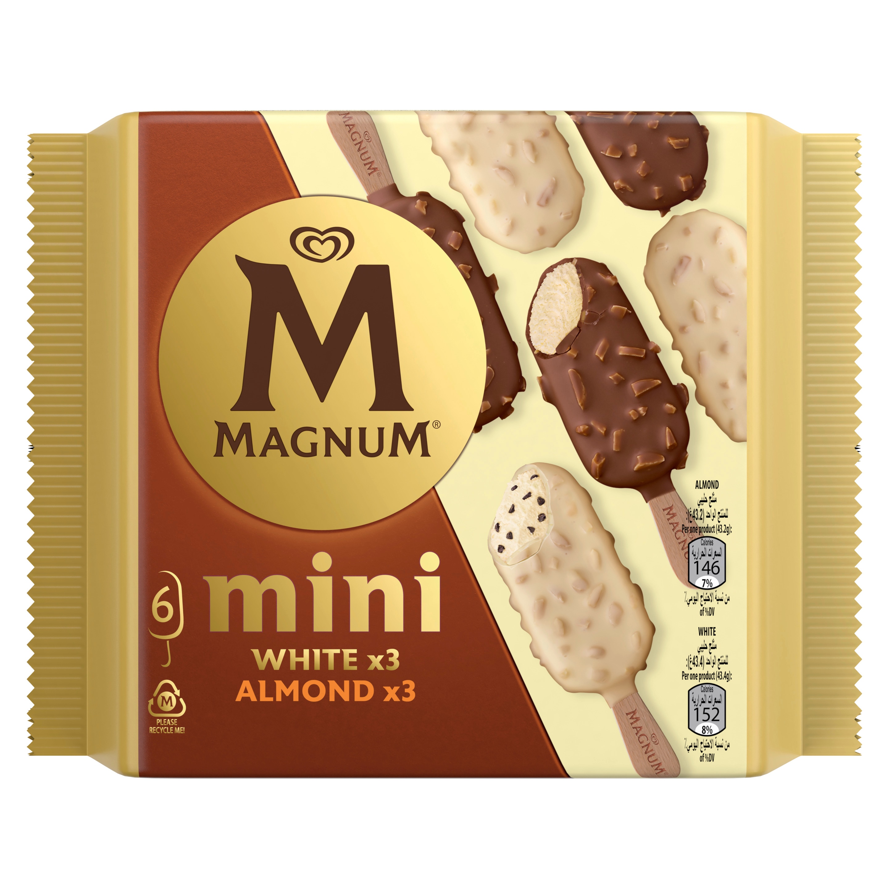 Magnum Mini White Almond 345ml