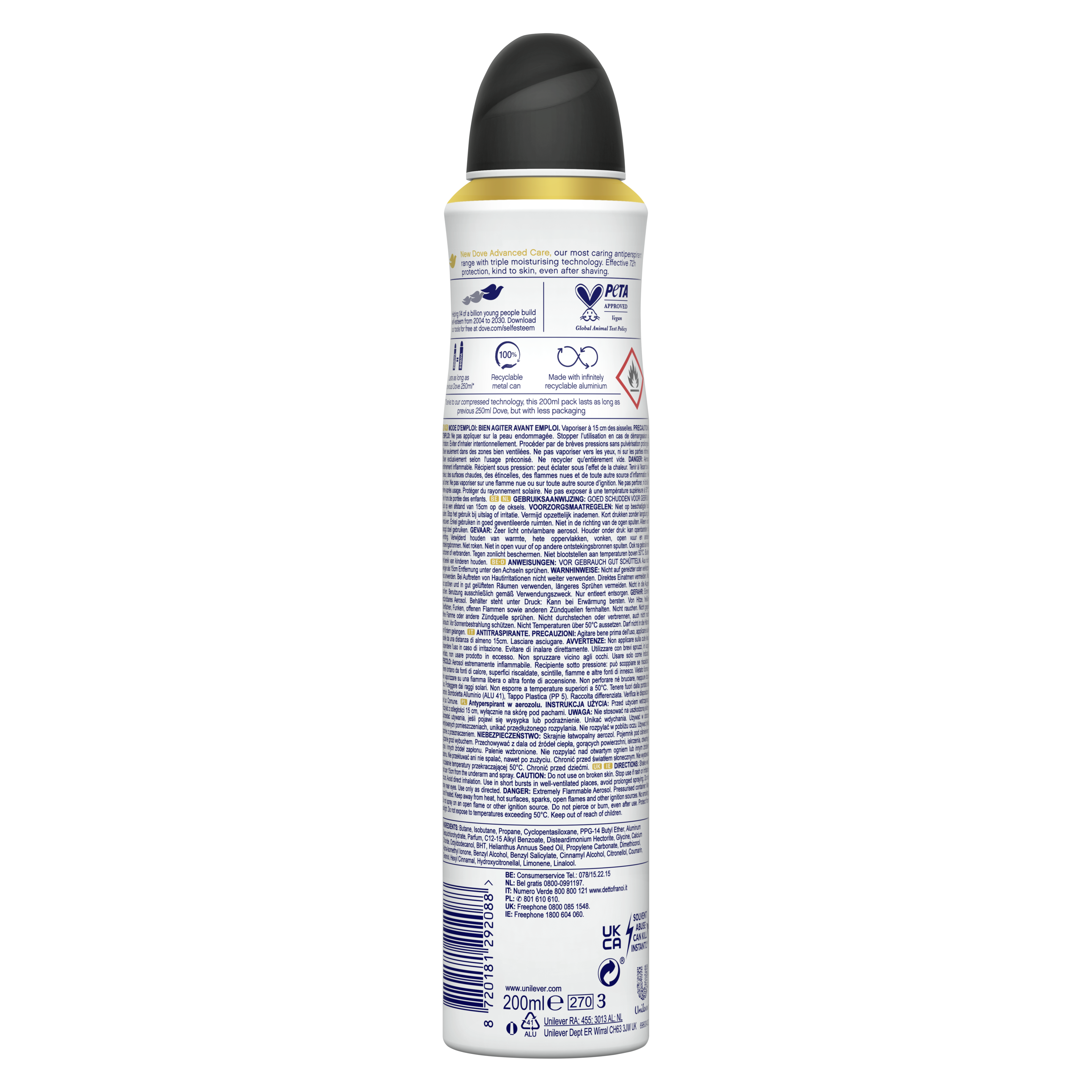 Advanced Care Invisible Dry Antiperspirant Deodorant Spray