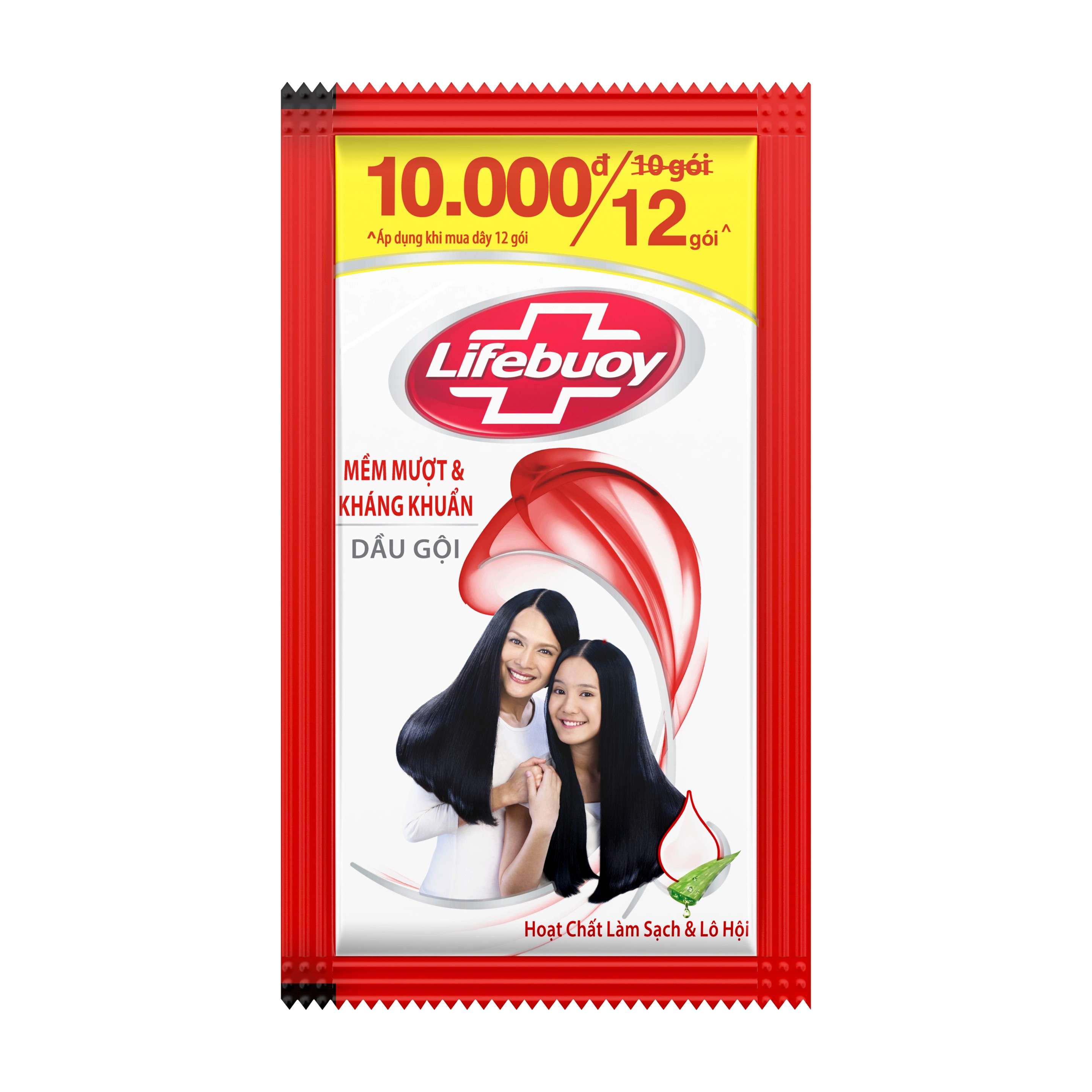 Dầu gội Lifebuoy mềm mượt và kháng khuẩn 6g