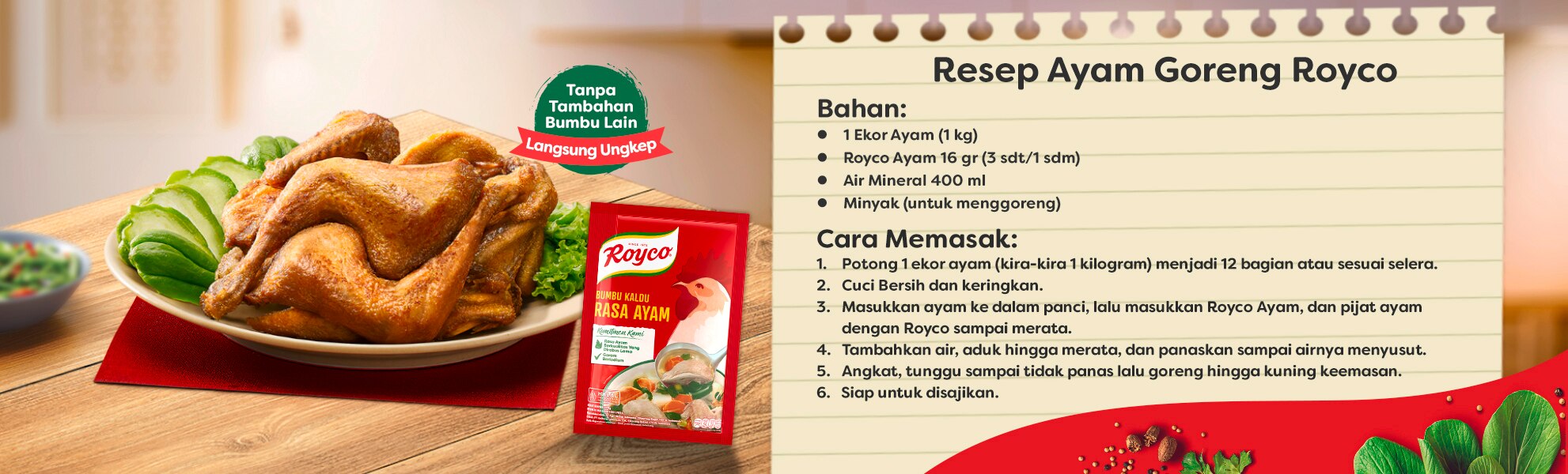 resep ayam goreng royco