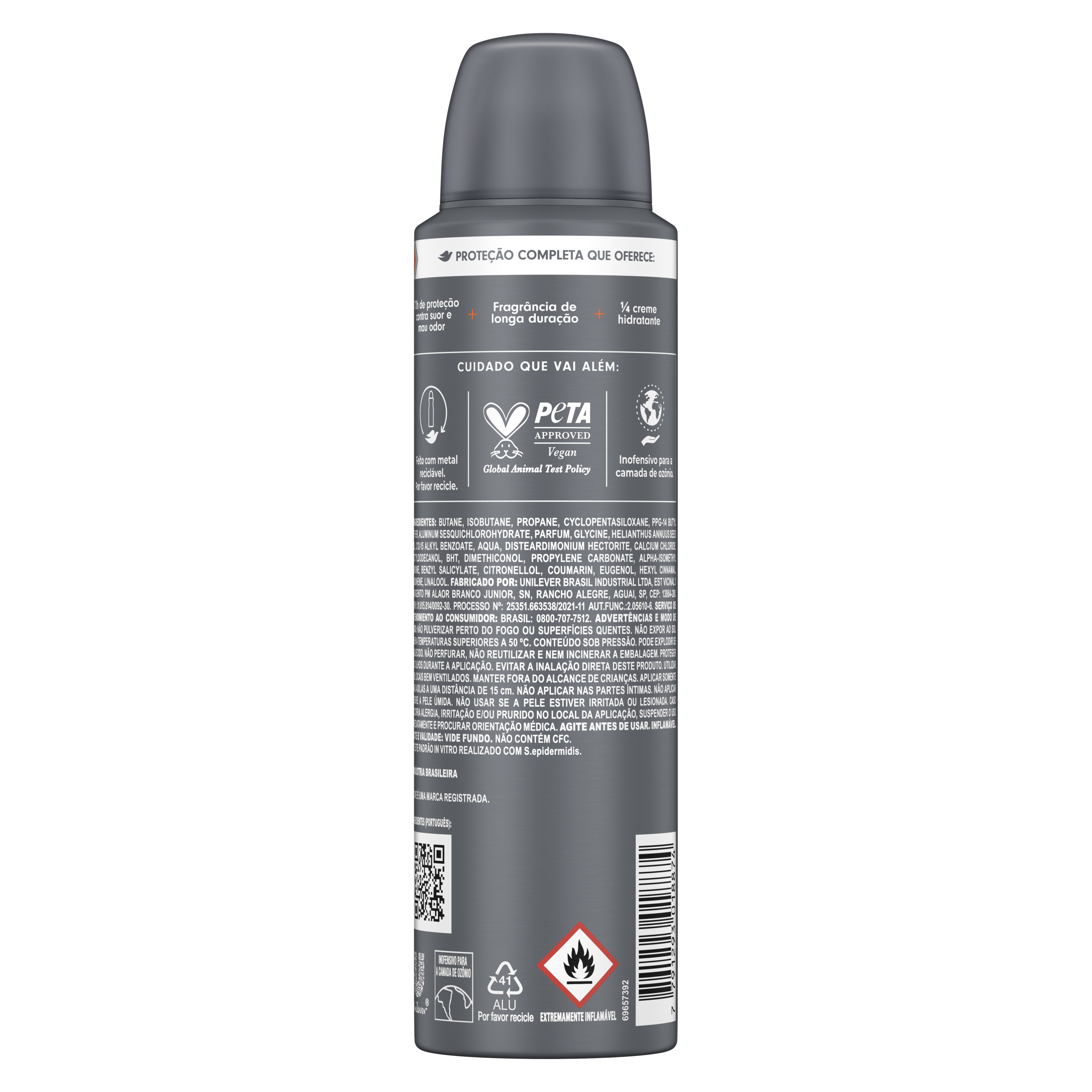 Desodorante Antitranspirante Aerosol Dove Men+Care Proteção Antibacteriana