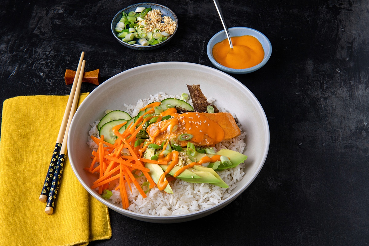 Spicy Salmon "Sushi" Bowl