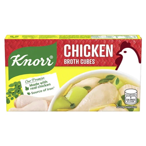 A box of Knorr Chicken Cubes