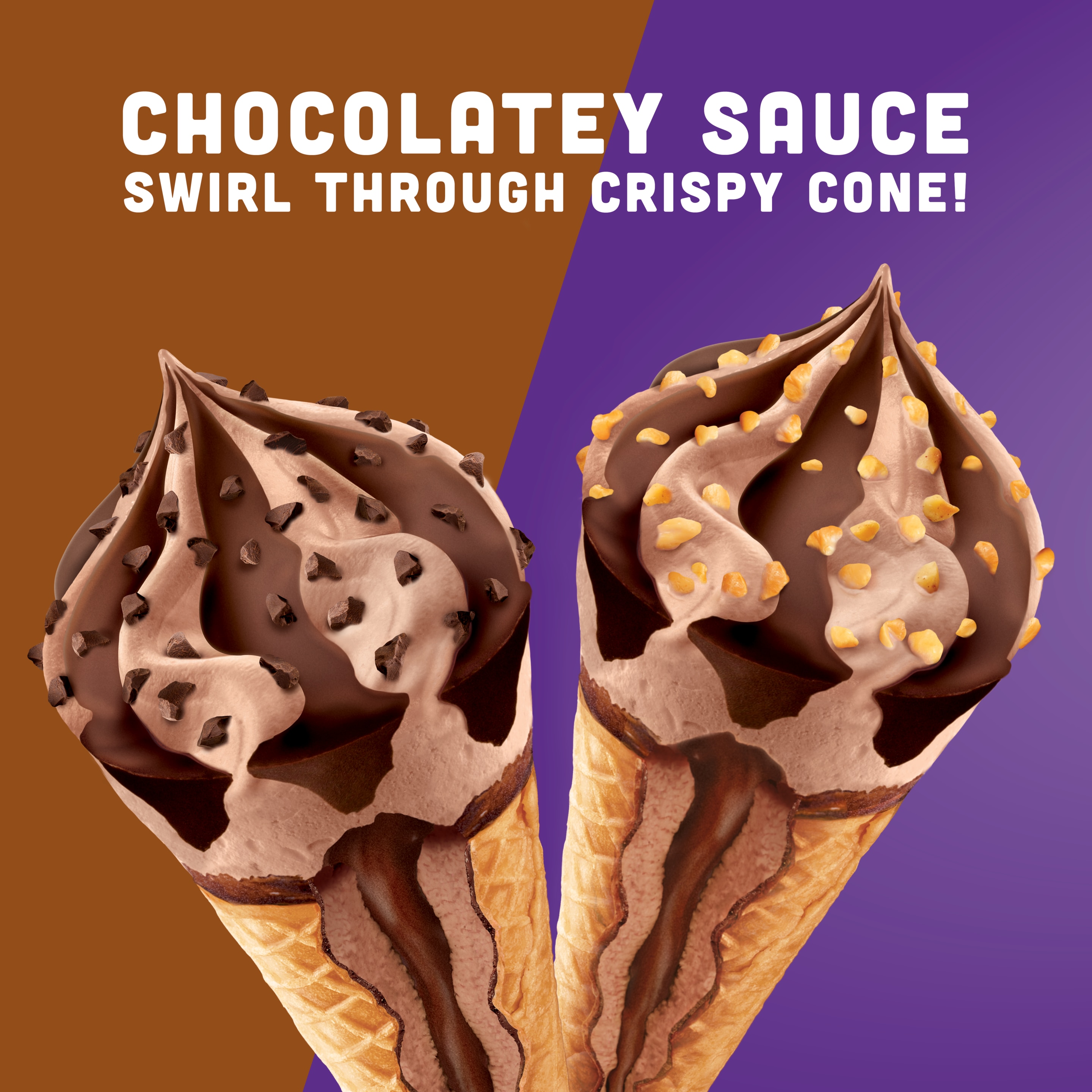 Double Down Chocolate & Classic Chocolate Cones