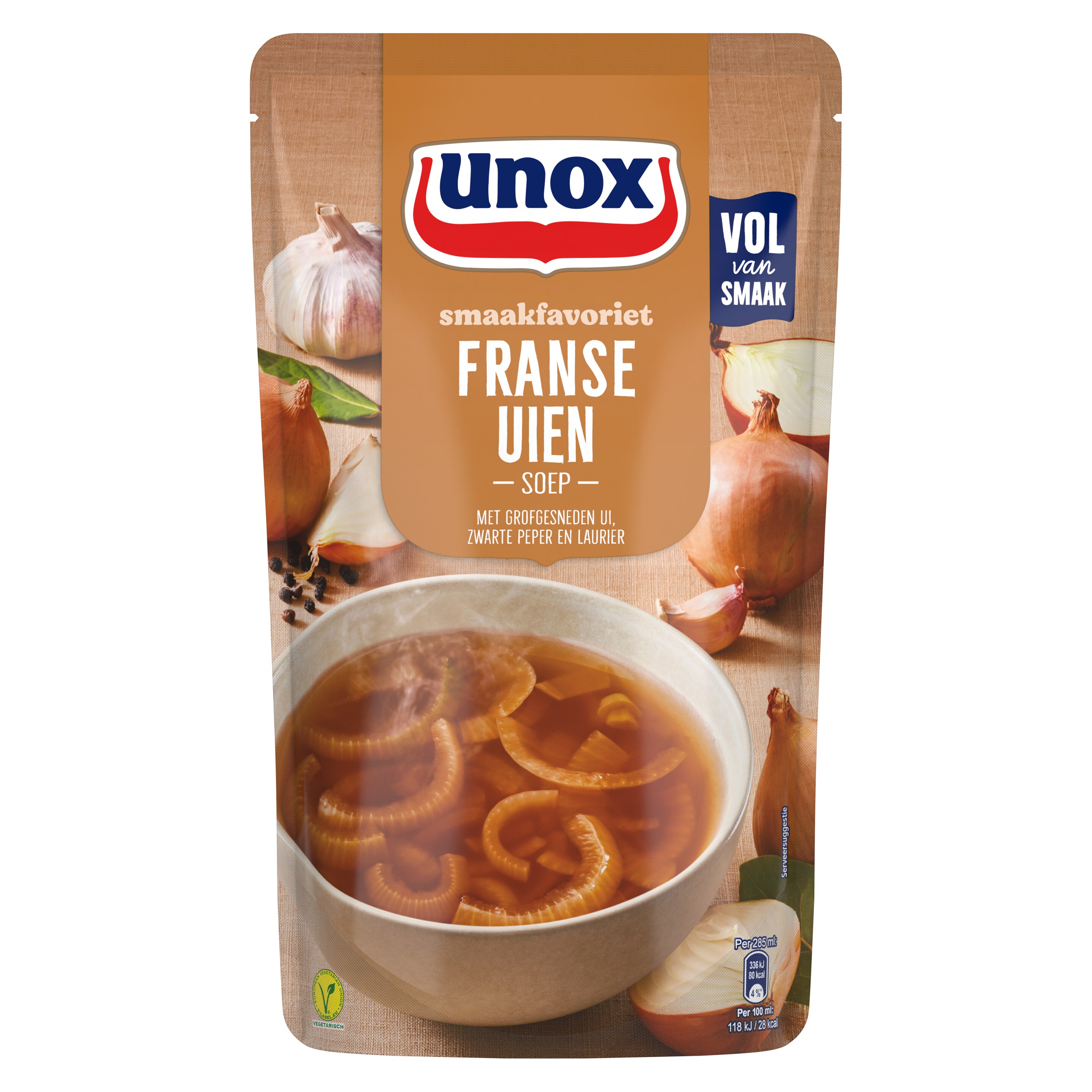 Unox  Soep In Zak Franse Uiensoep 570 ml packshot