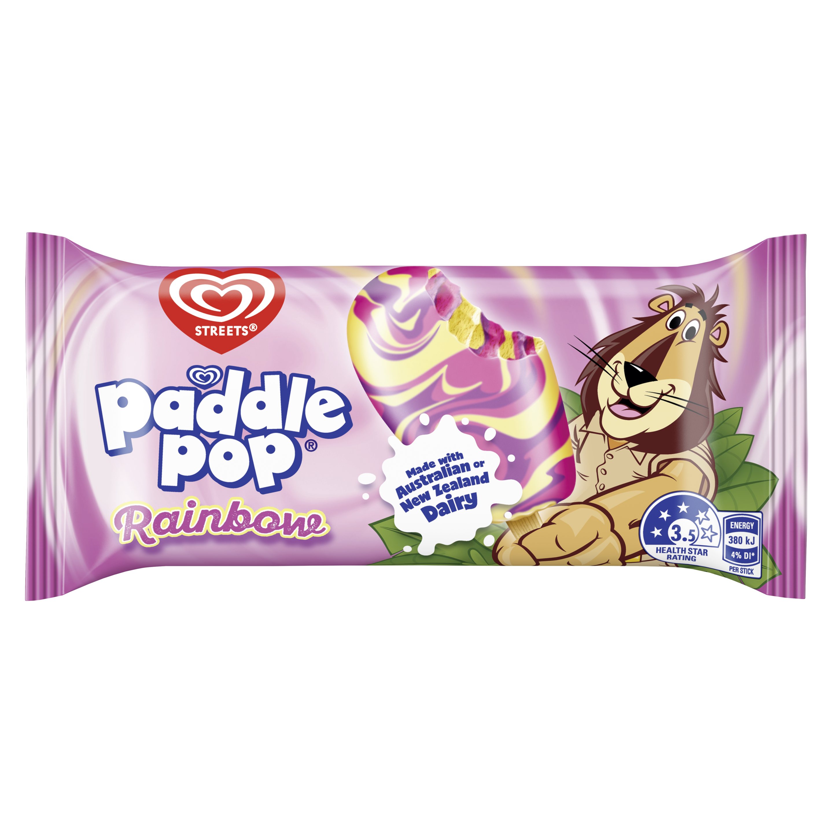 Rainbow Paddle Pop and Bubble O' Bill ice-creams are now available