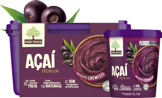 Potes da linha açai Mae Terra