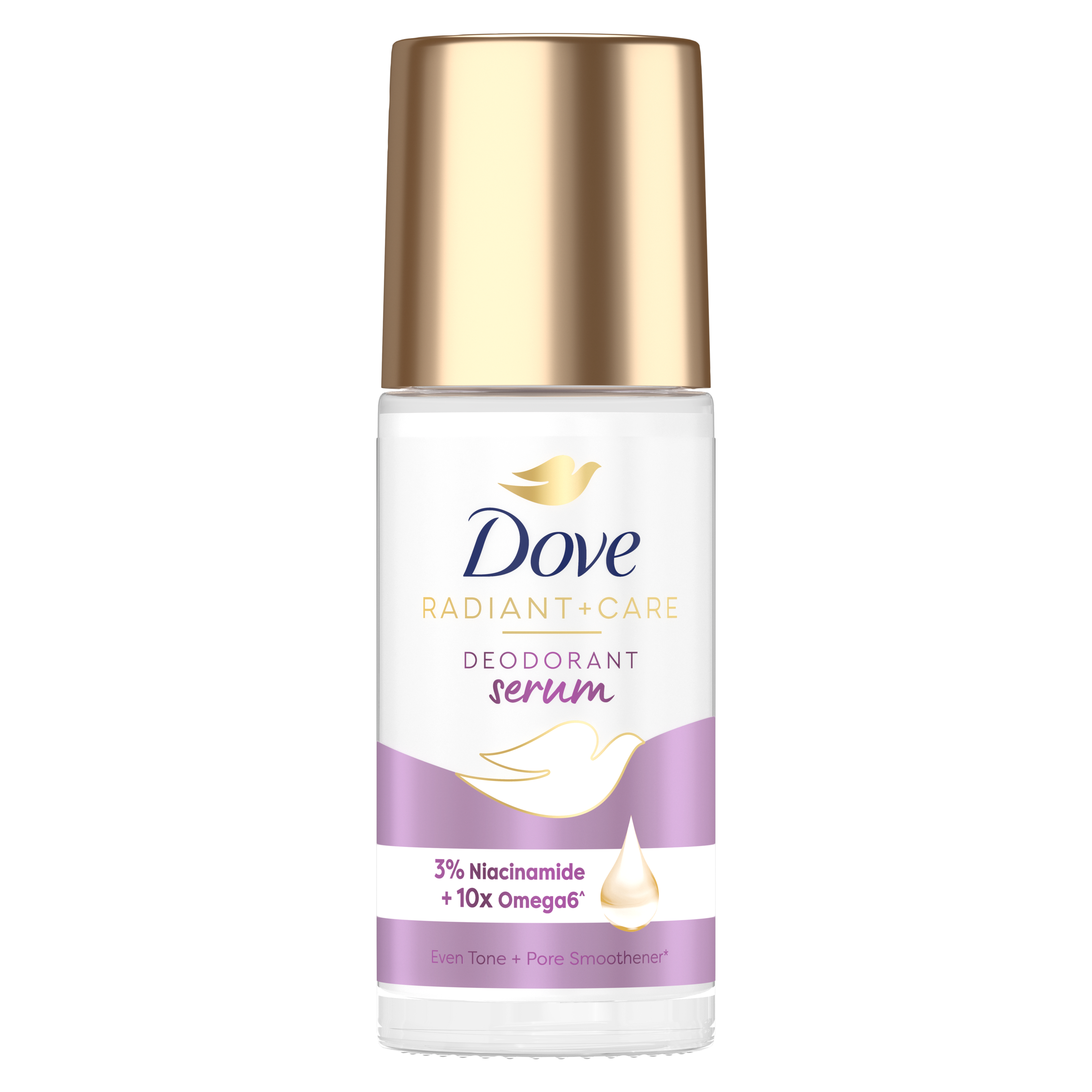 Dove Sérum Desodorante Roll On 3% Niacinamida + 10x Omega 6 45ml packshot