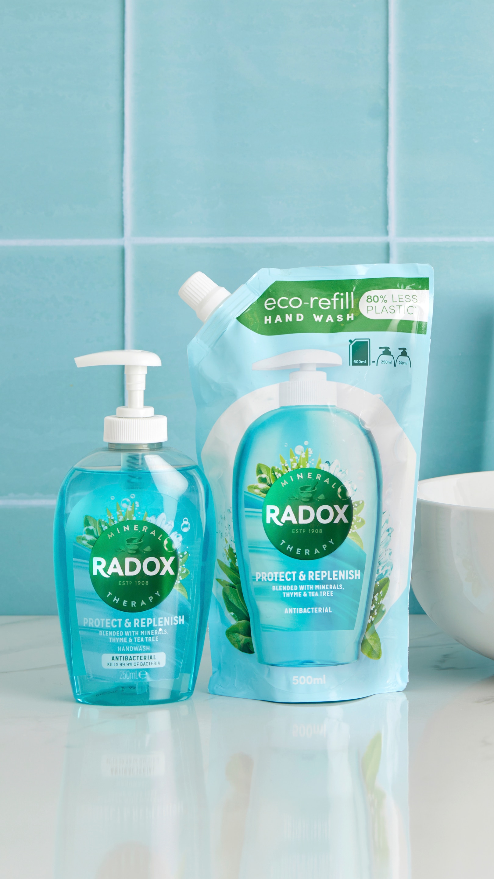 Radox Mixed Product Display Graphic 