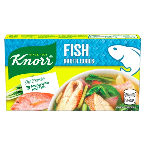 A box of Knorr Fish Cubes