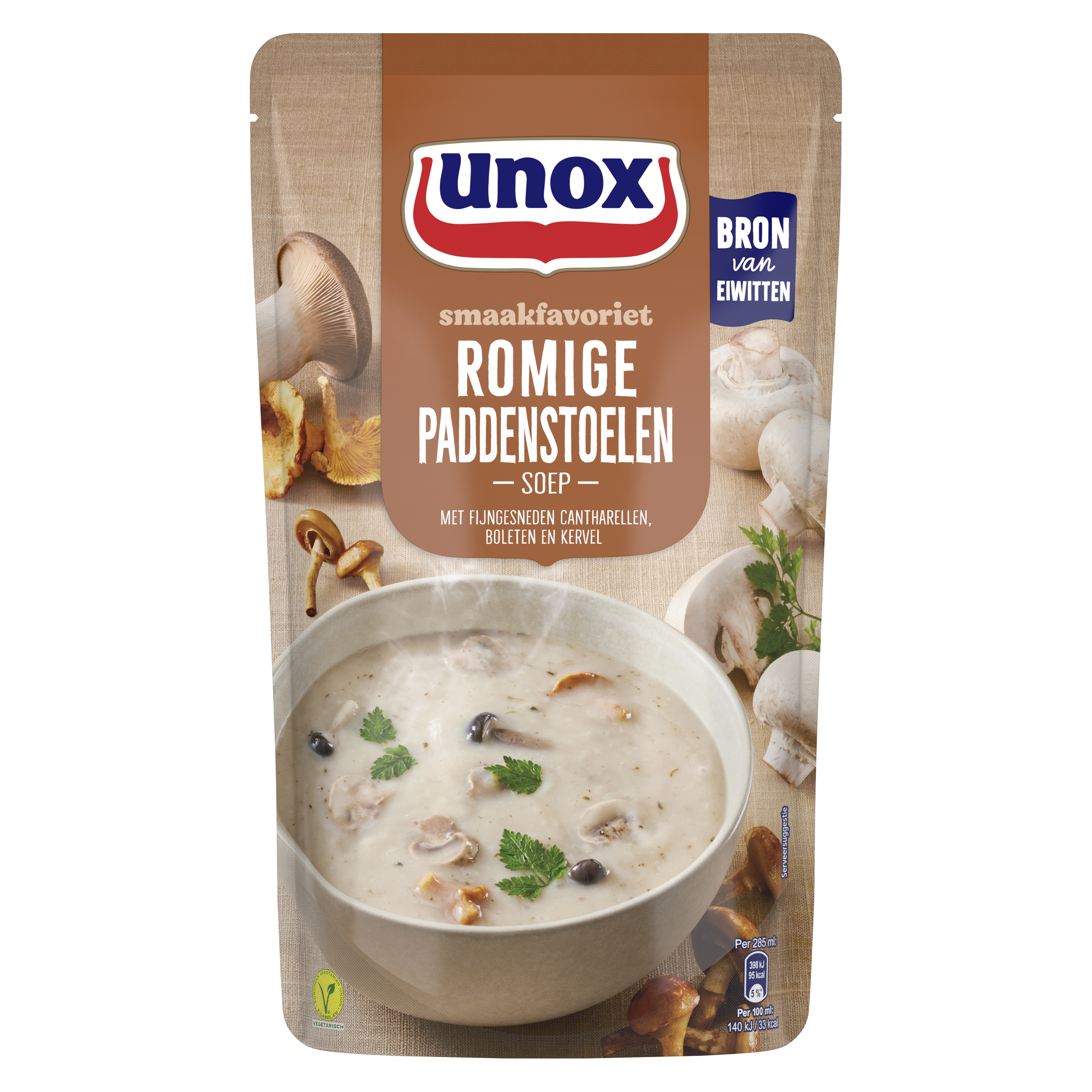 Unox  Soep In Zak Bospaddenstoelensoep 570 ml