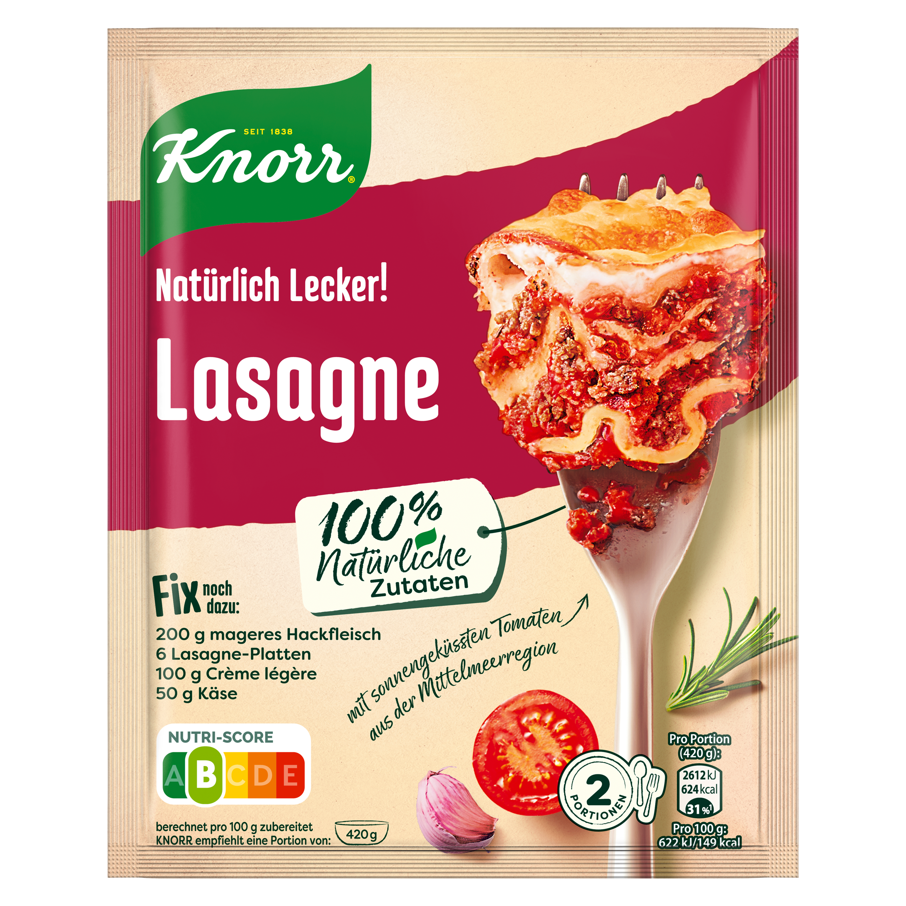 Knorr Natürlich Lecker! Lasagne 43 g