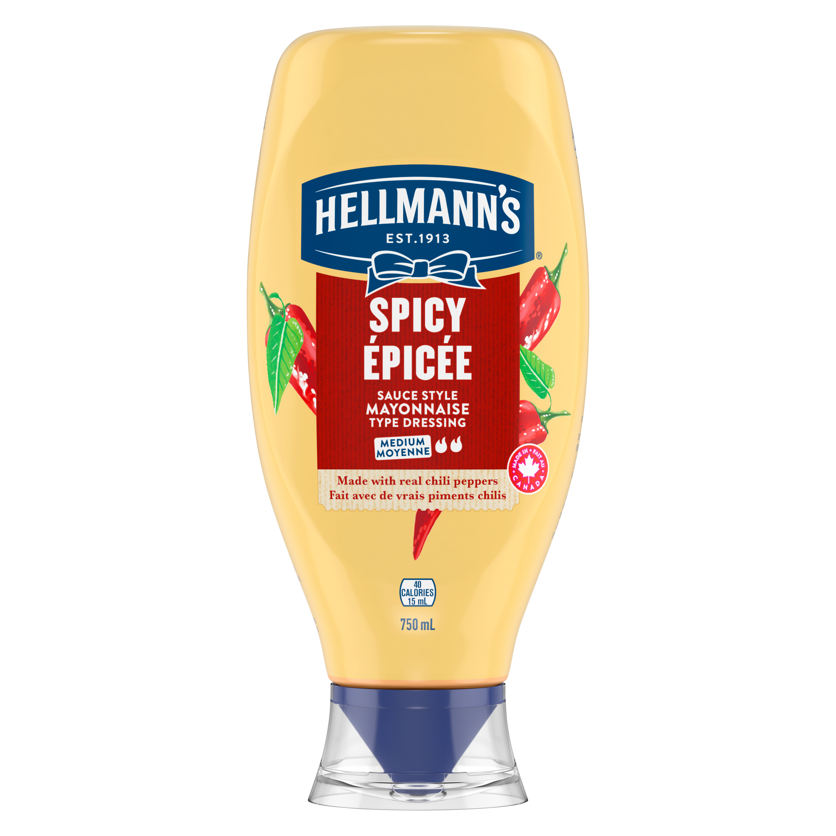 Mayonnaise épicée de Hellmann’s® 750ml