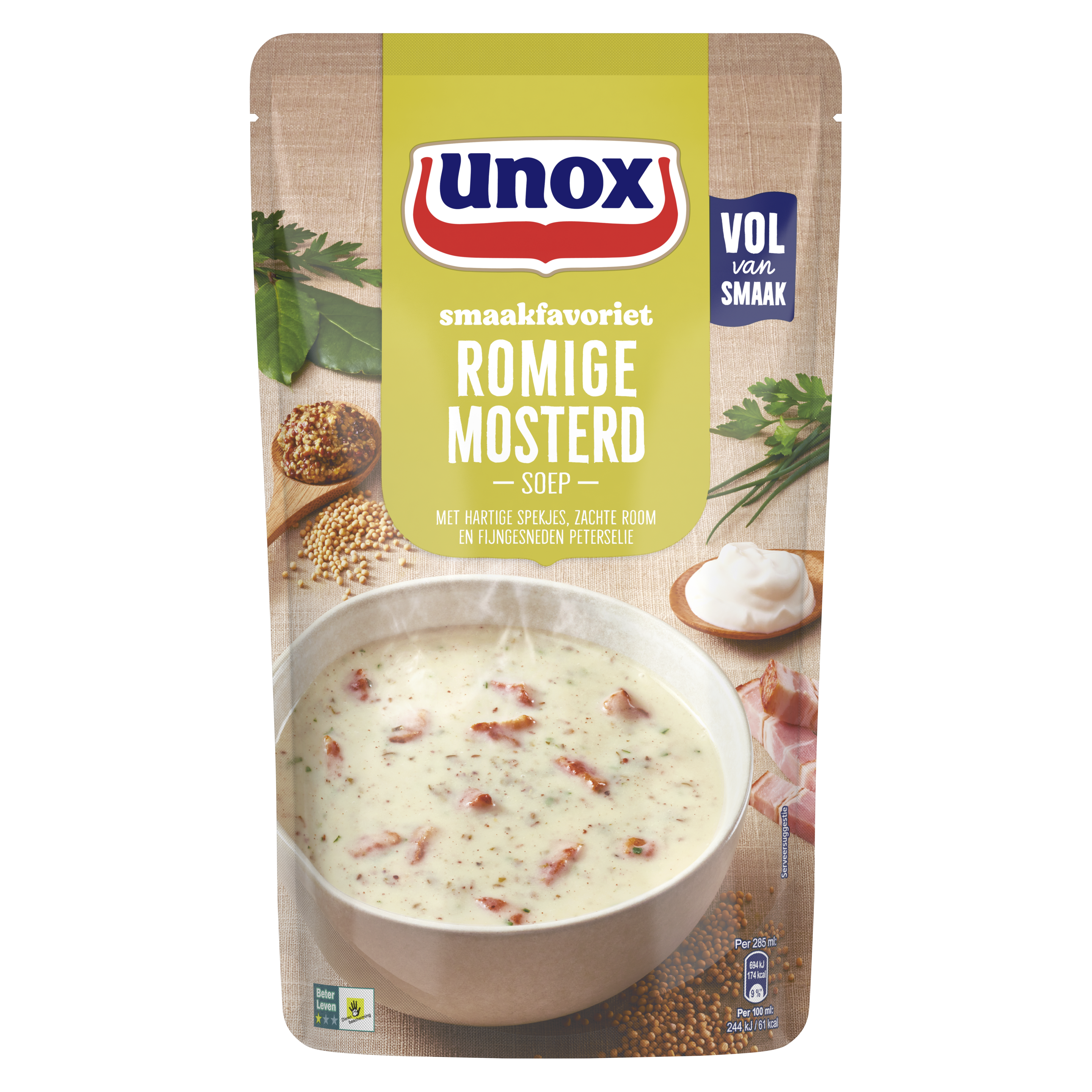 Unox  Soep In Zak Mosterdsoep 570 ml