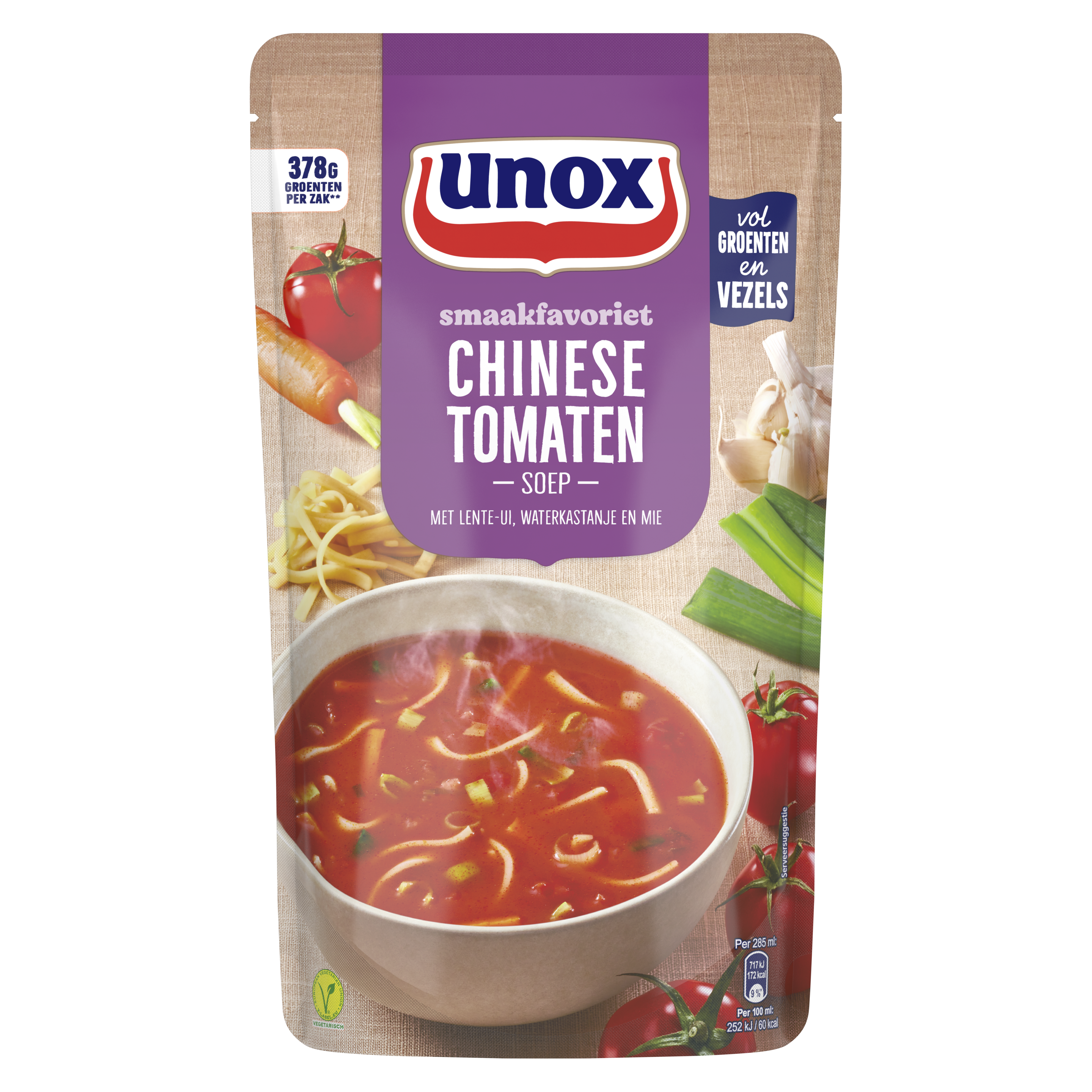 Unox  Soep In Zak Chinese Tomatensoep 570 ml