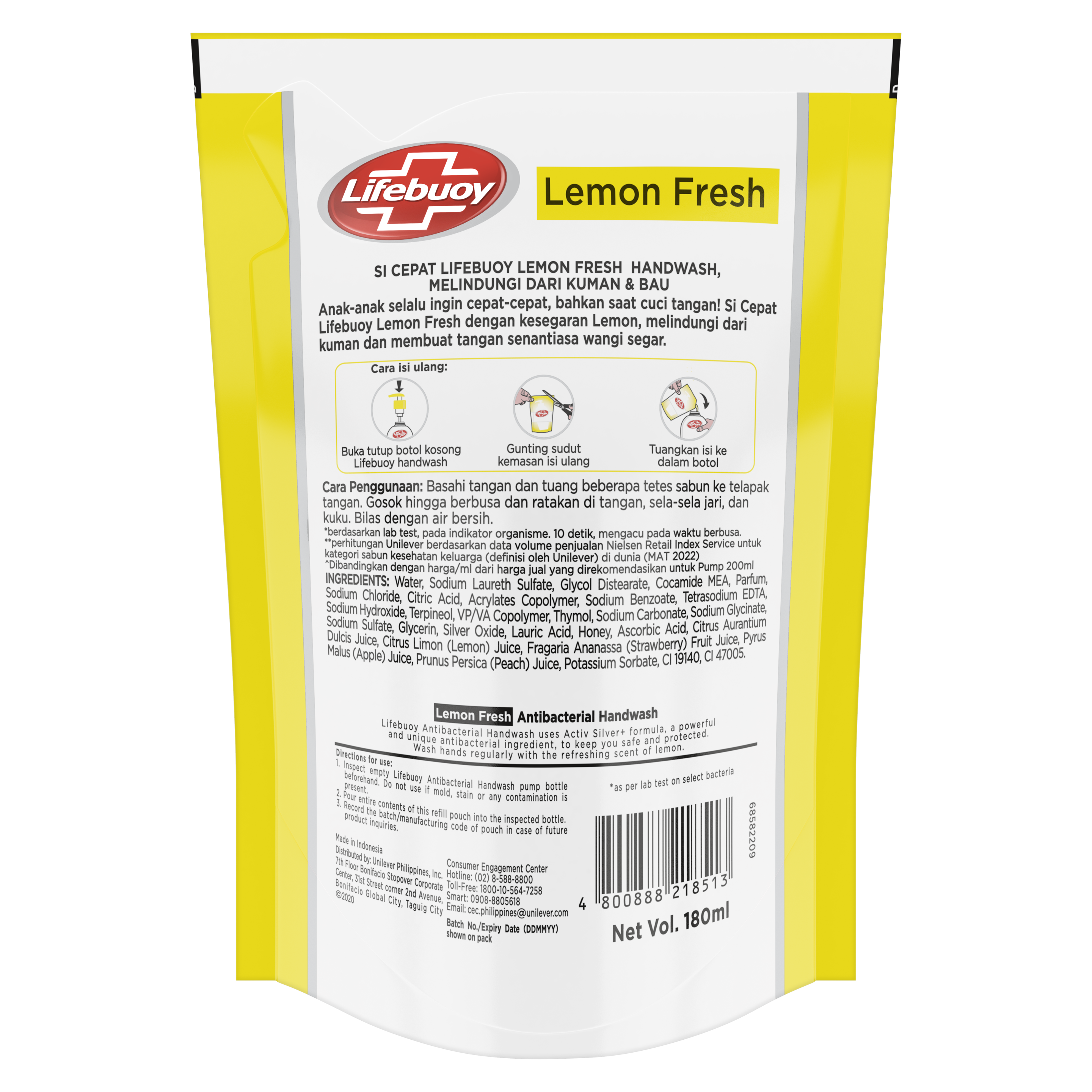 lifebuoy hand wash lemon fresh refill