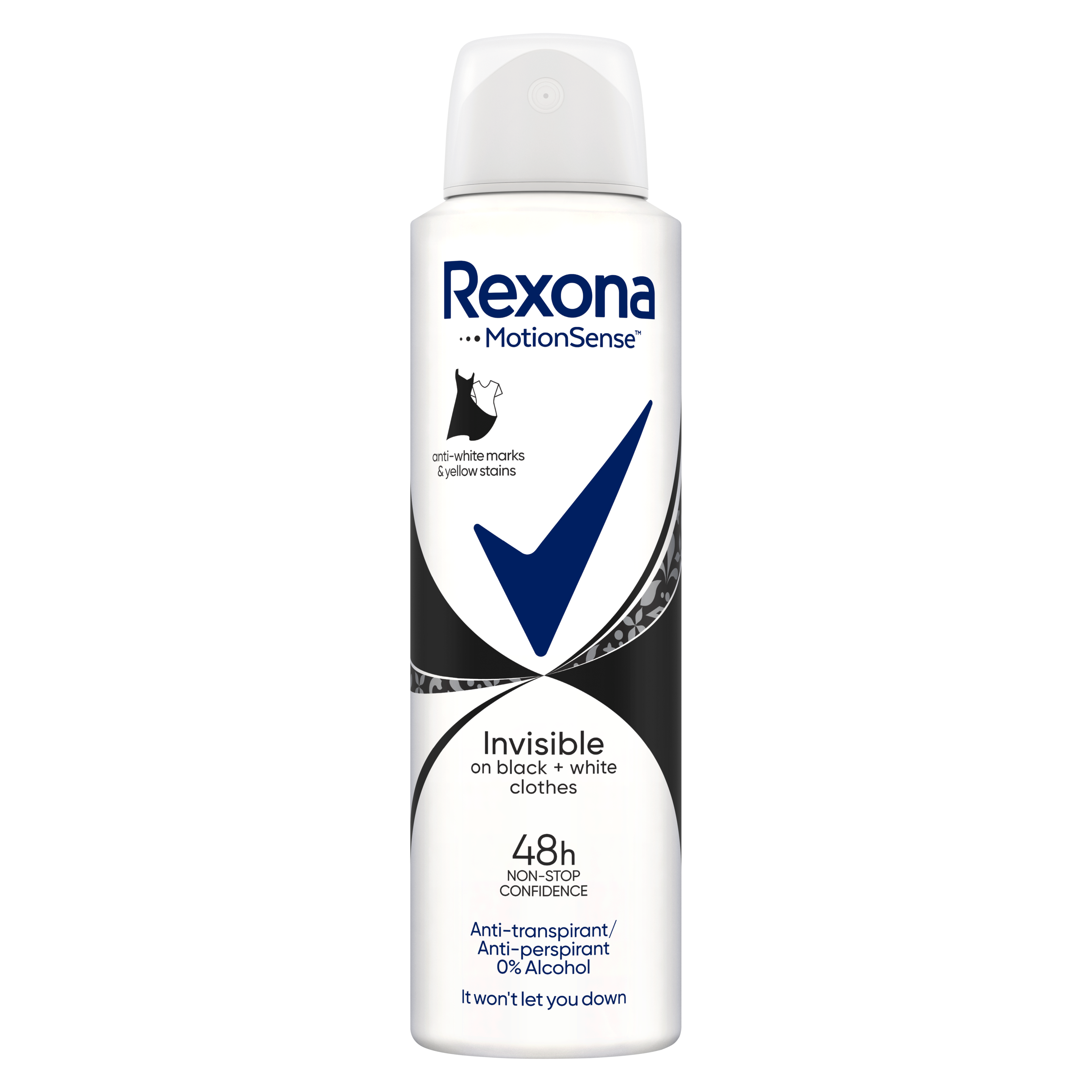 Rexona Woman Spray Anti-Perspirant Invisible on B+W clothes 150ml