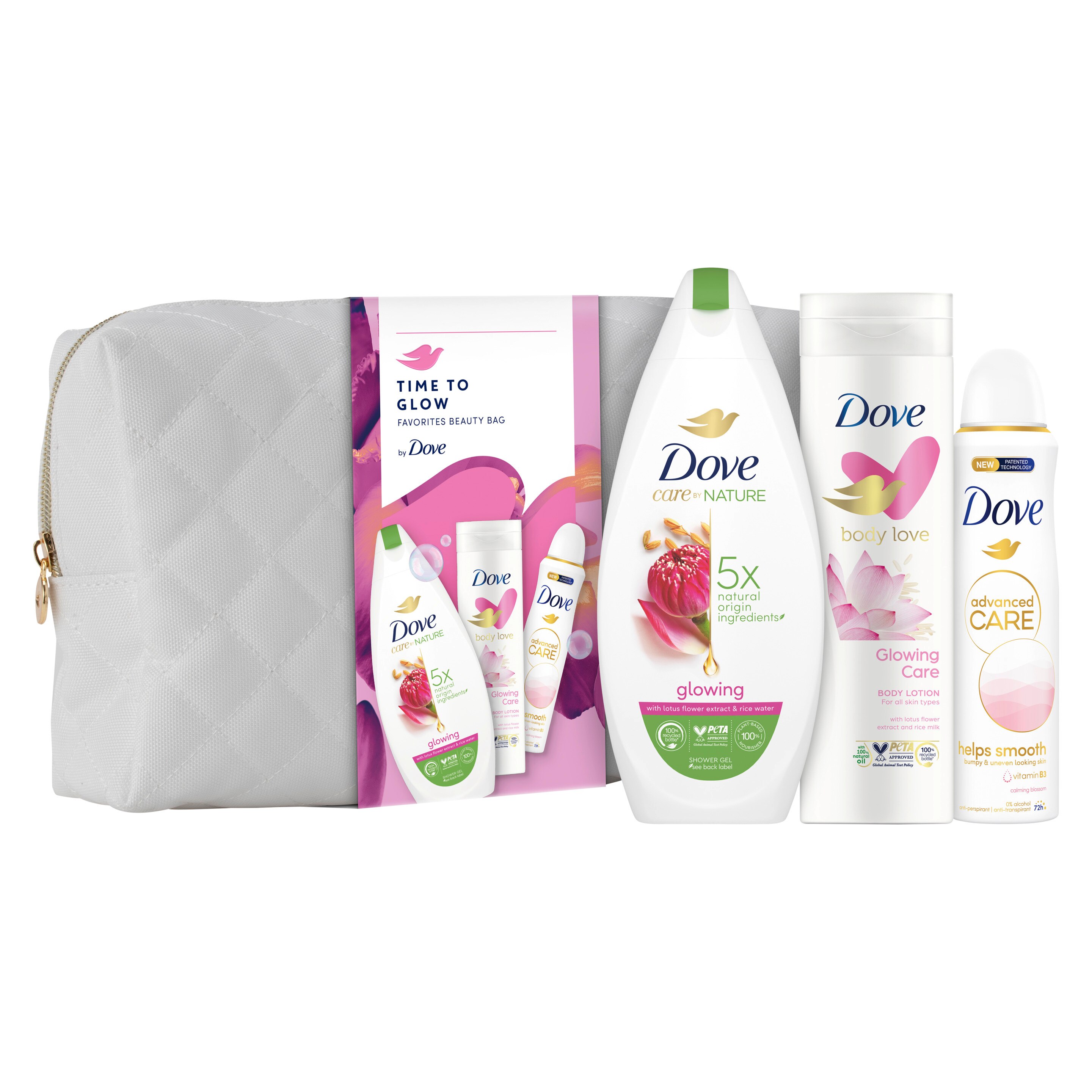 DOVE GLOWING AJÁNDÉKCSOMAG NESZESSZERREL