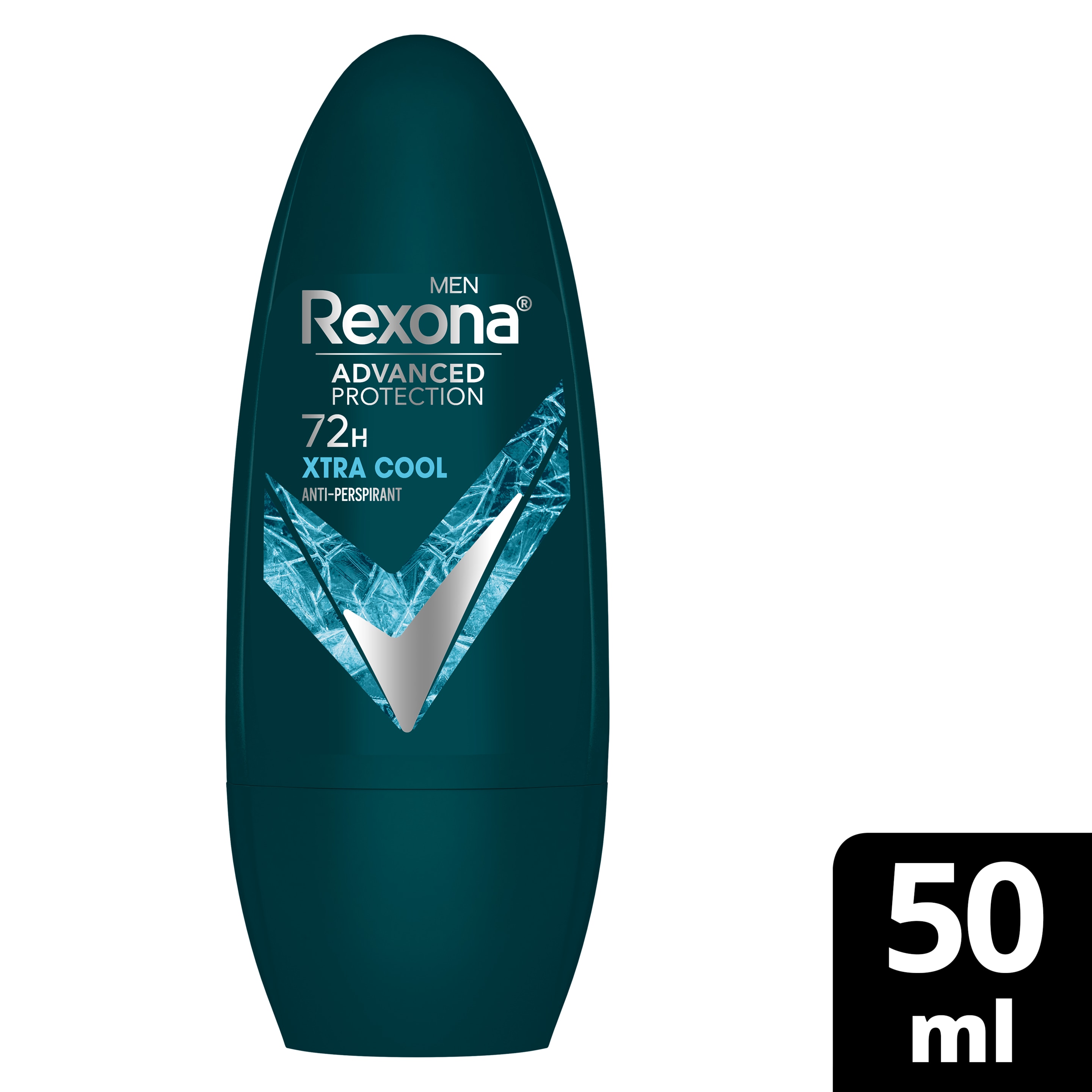REXONA MEN  Antiperspirant Deodorant Roll On, 72 hour sweat  odor protection, Xtra Cool, with MotionSense technology, 50ml