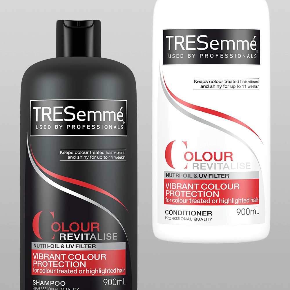 Produktbillede af TRESemmé Color Revitalize shampoo og balsam