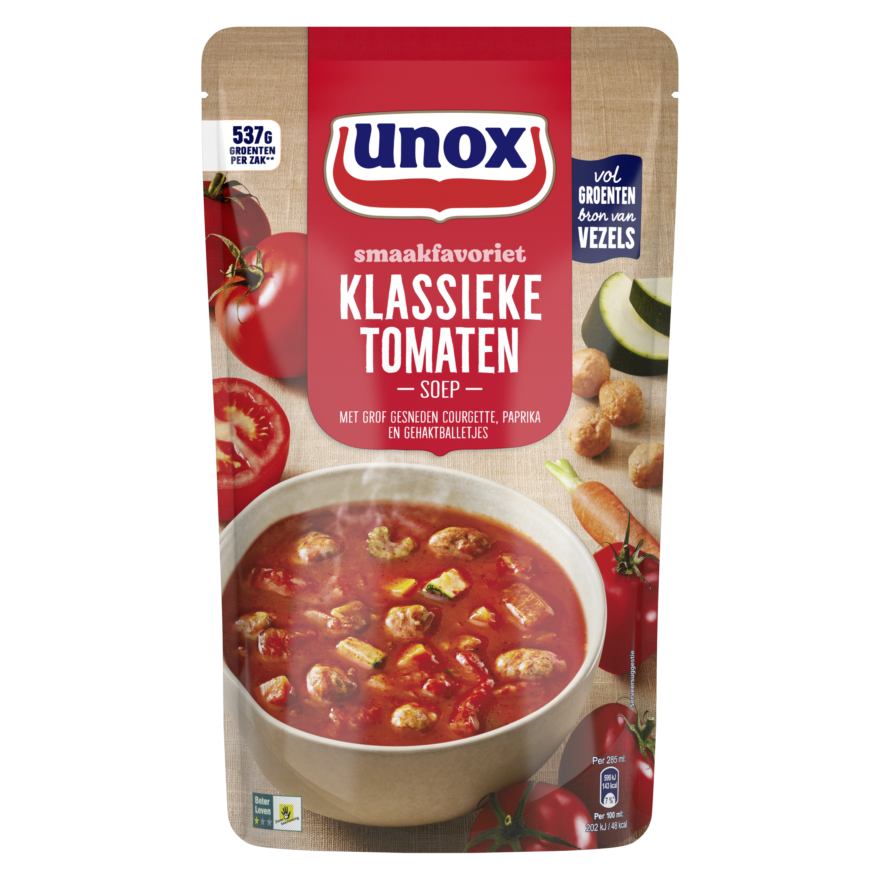 Unox  Soep In Zak Tomatensoep 570 ml