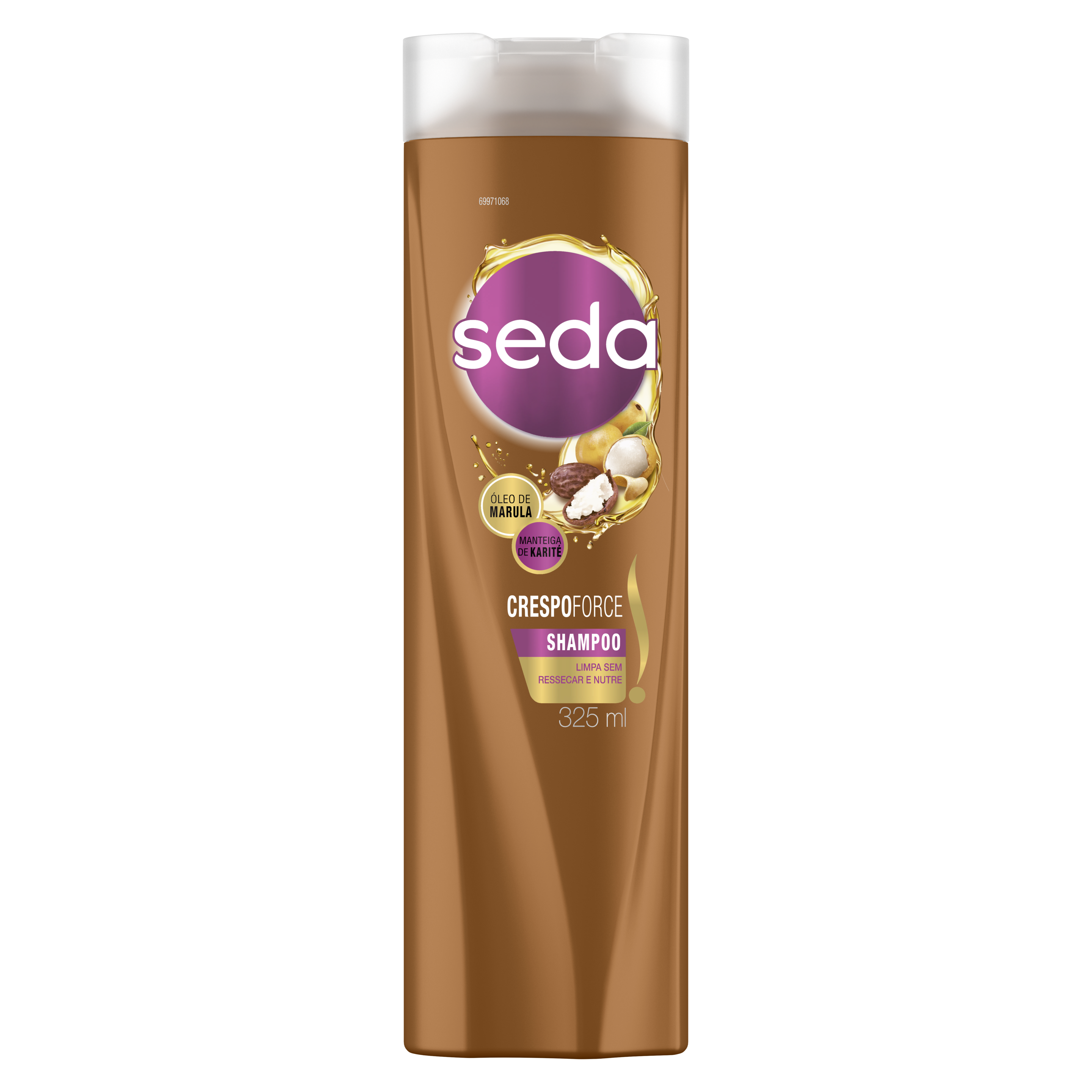 Uma imagem frontal da embalagem de Shampoo Seda By Gabi Oliveira CrespoForce 325ml
