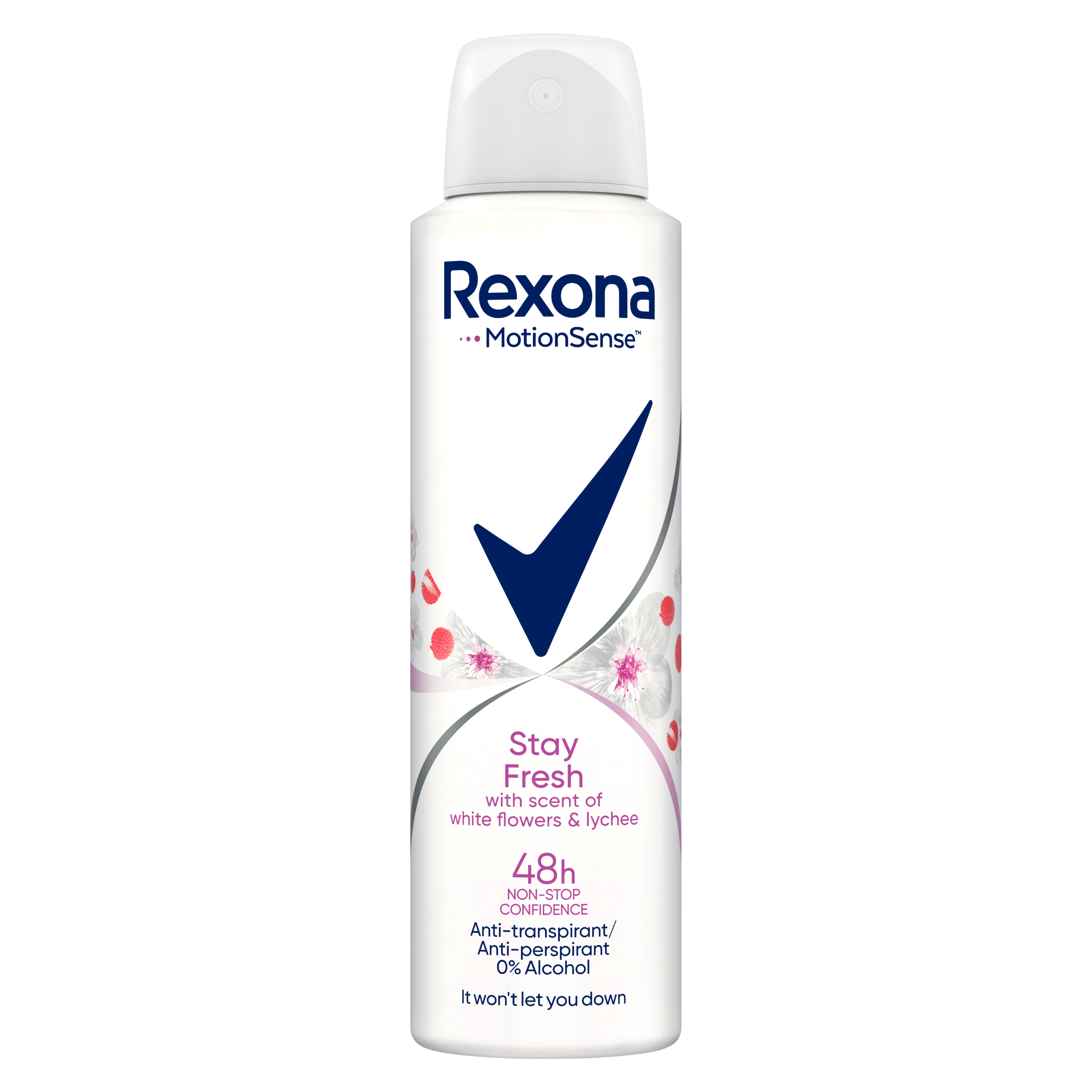 antyperspirant spray dla kobiet White flowers & lychee 150 ml Rexona