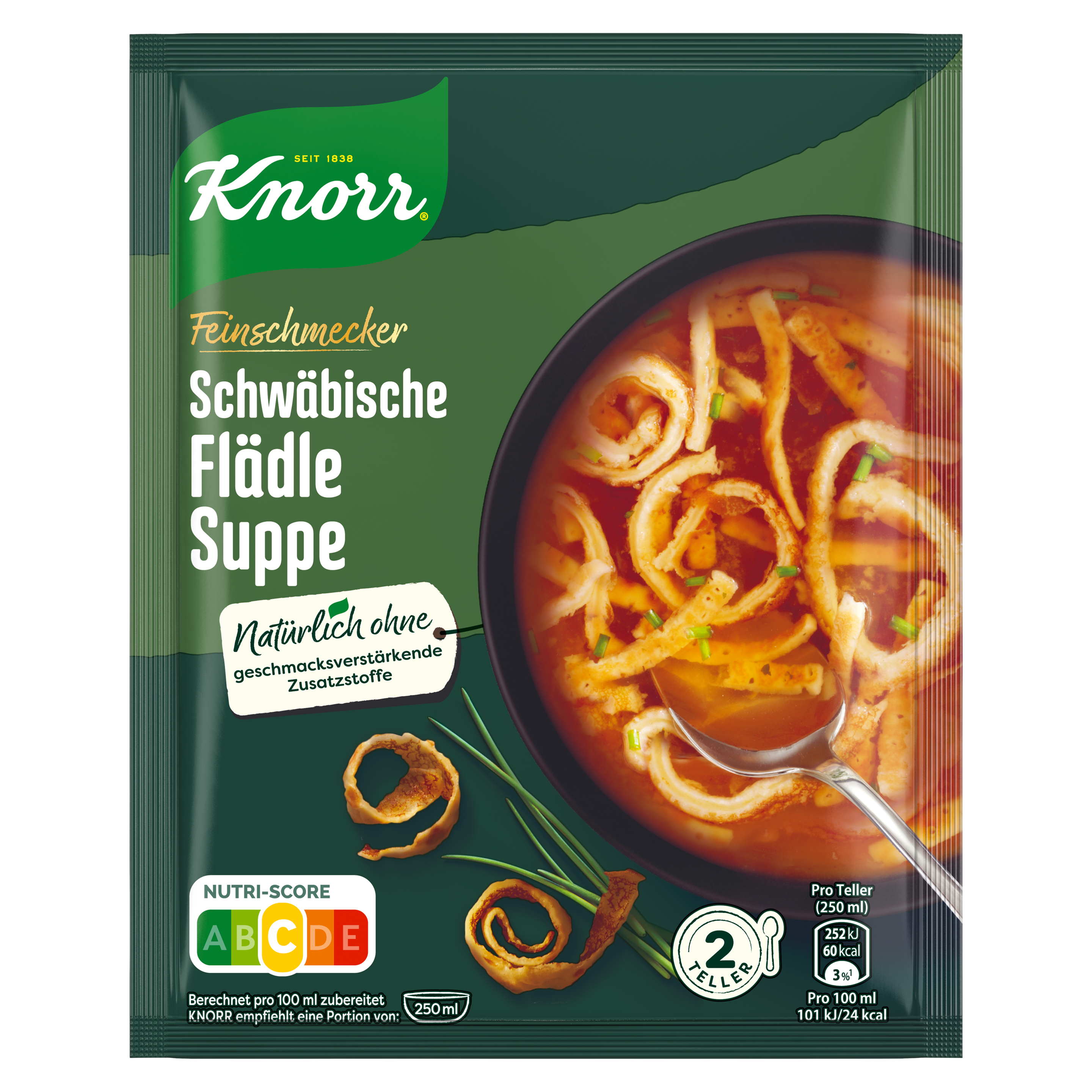Knorr Feinschmecker Schwäbische Flädle Suppe 500ml Beutel