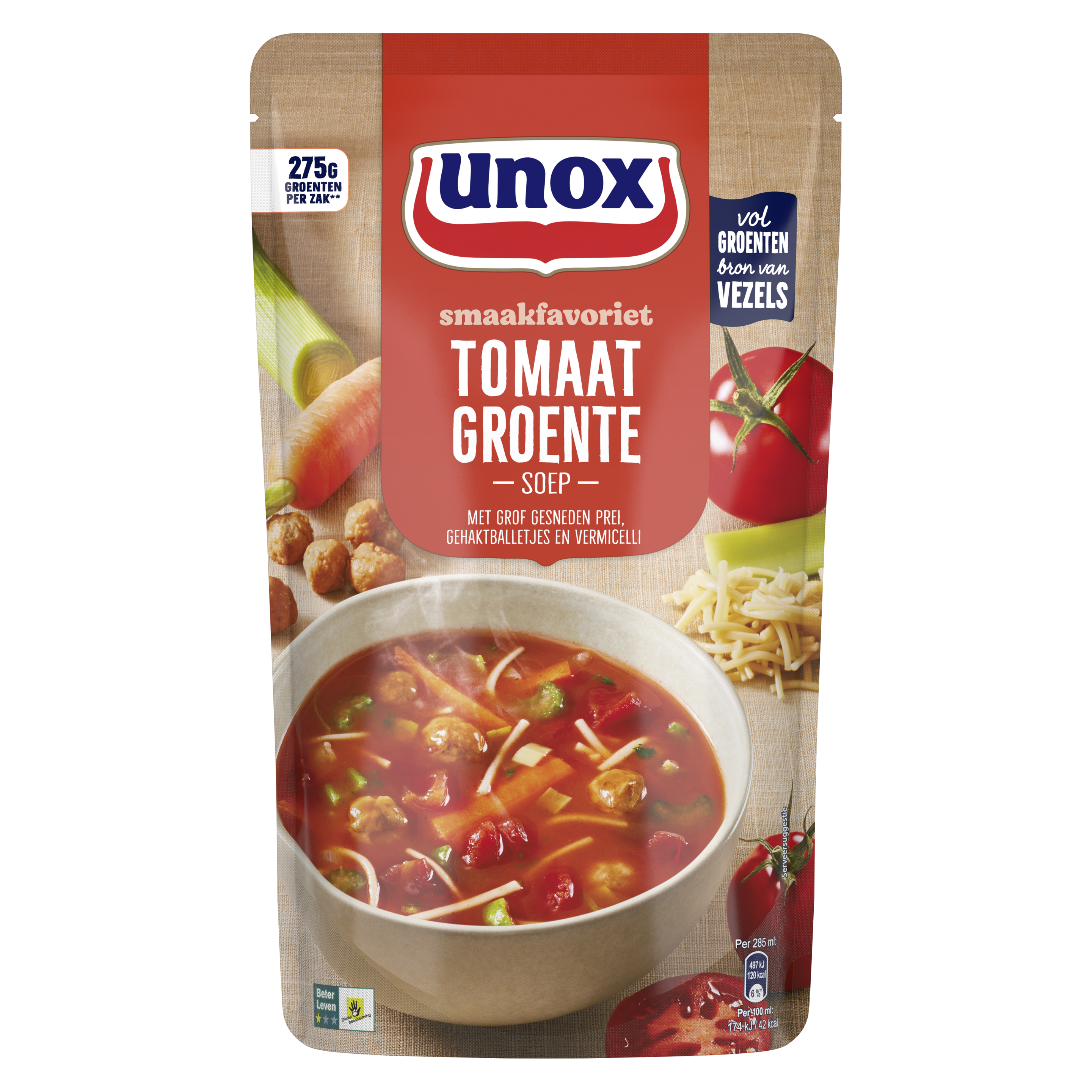 Unox  Soep In Zak Tomaat groentesoep 570 ml