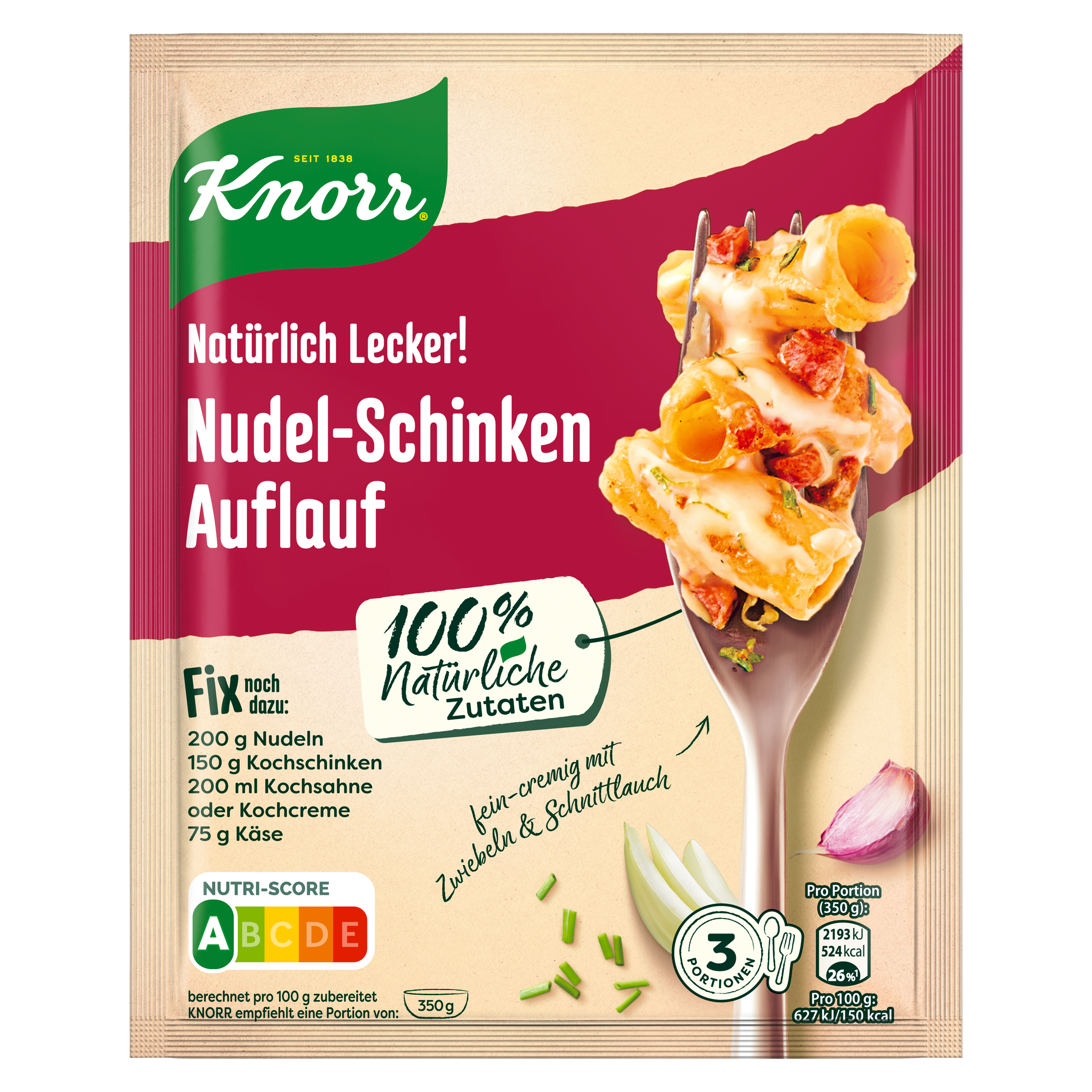 Knorr Natürlich Lecker! Nudel-Schinken Auflauf 40 g