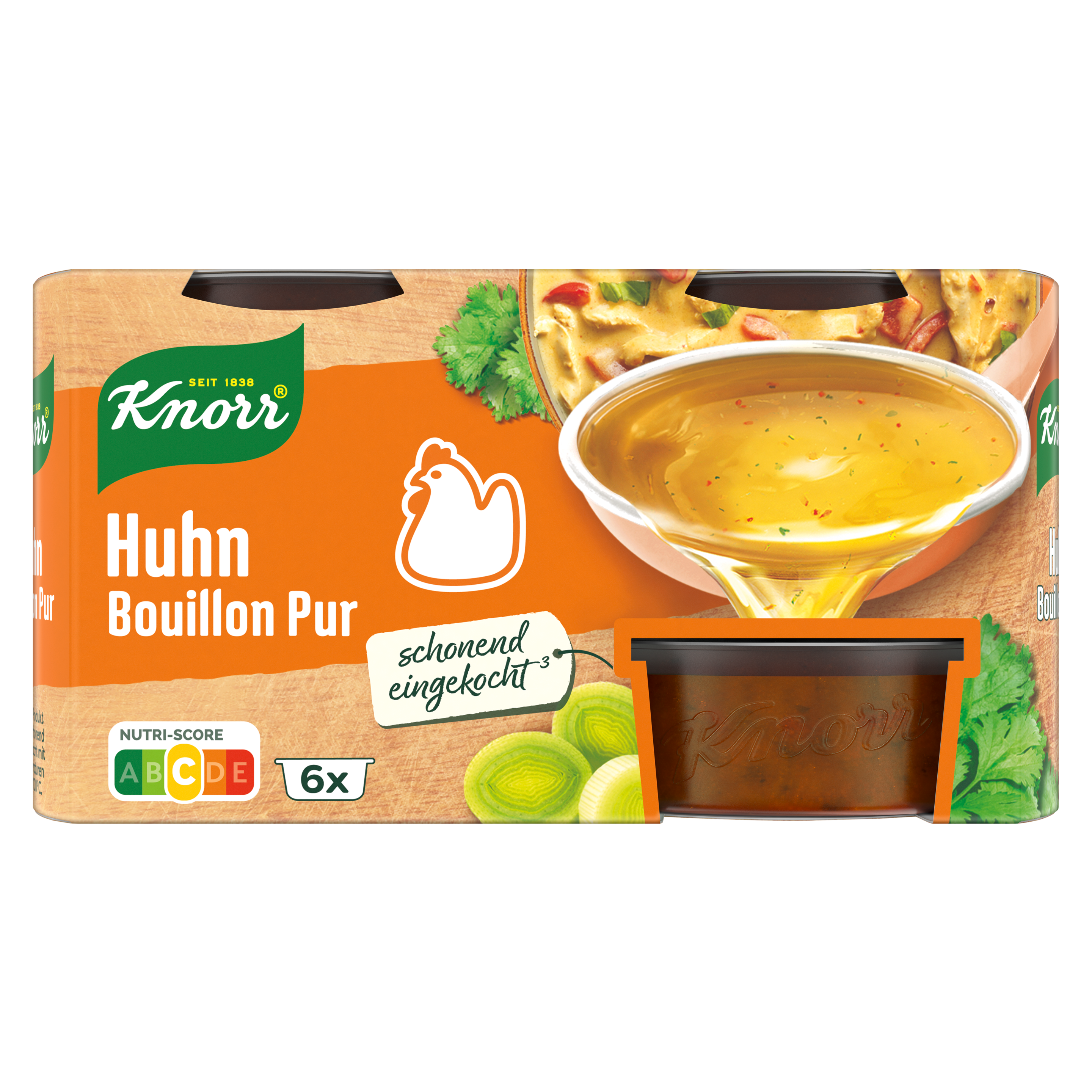 Knorr Bouillon Pur Huhn 6er 3L Töpfchen