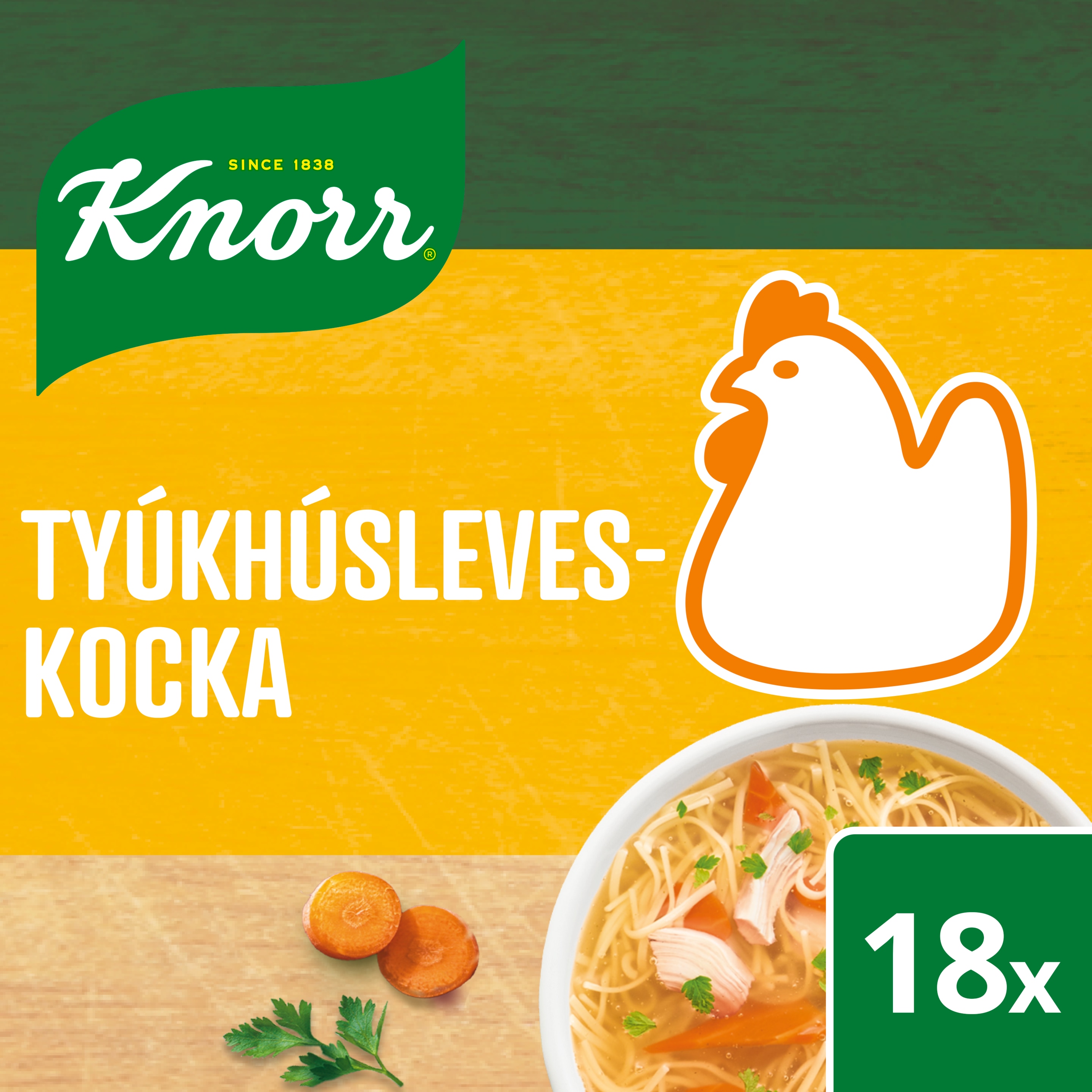Knorr Tyúkhúsleveskocka 60g / 120g / 180g packshot